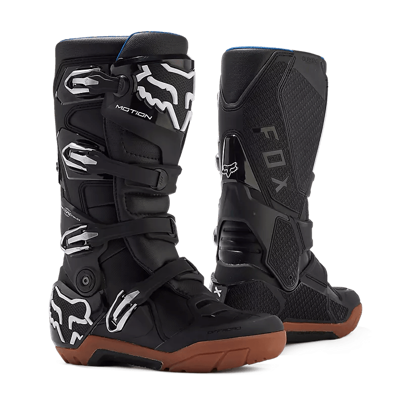 Fox MOTION X BOOT - BLACK/GUM motorcycle boots