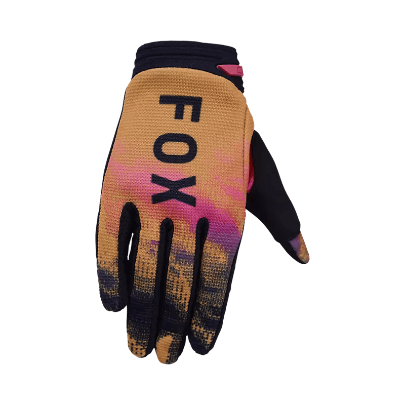 Fox YTH 180 KAIROS GLOVE - TANGERINE motorcycle gloves