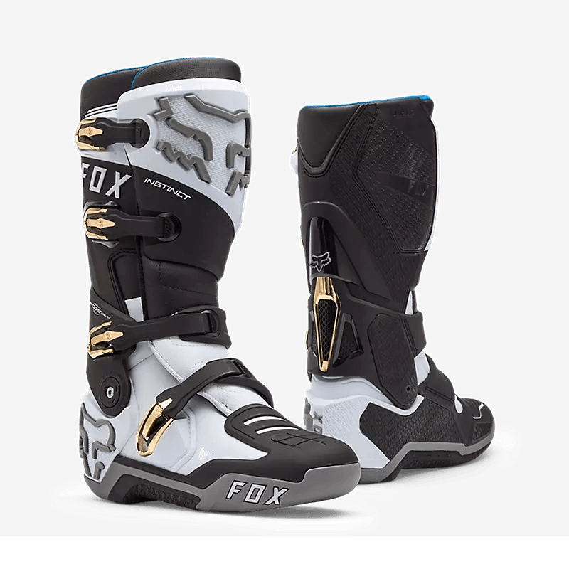 Fox INSTINCT BOOT - WHITE/BLACK/GREY motorcycle boots