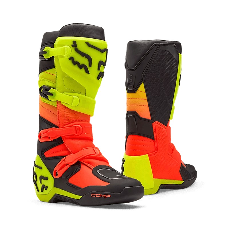 Fox COMP BOOT - ORANGE/YELLOW motorcycle boots