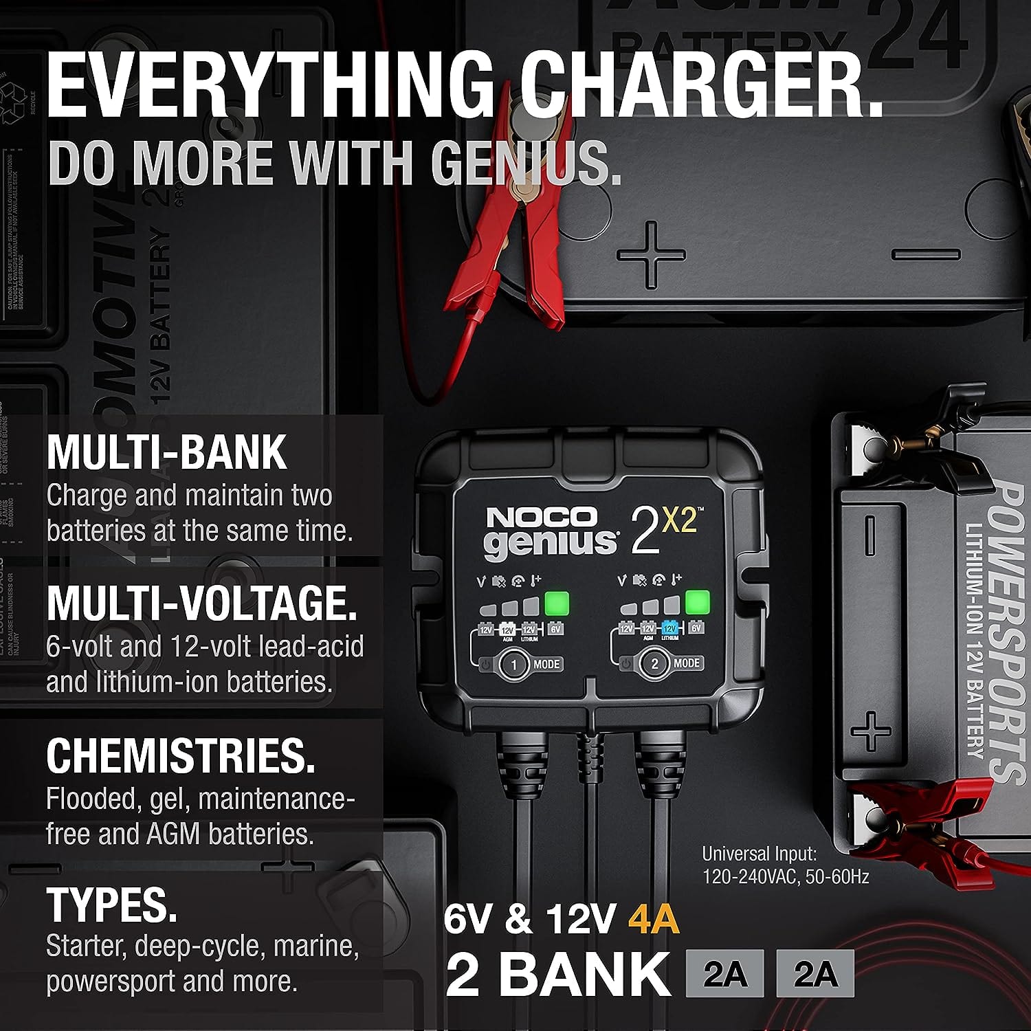 NOCO GENIUS 4A 2-Bank smart battery charger and maintainer - Image 3