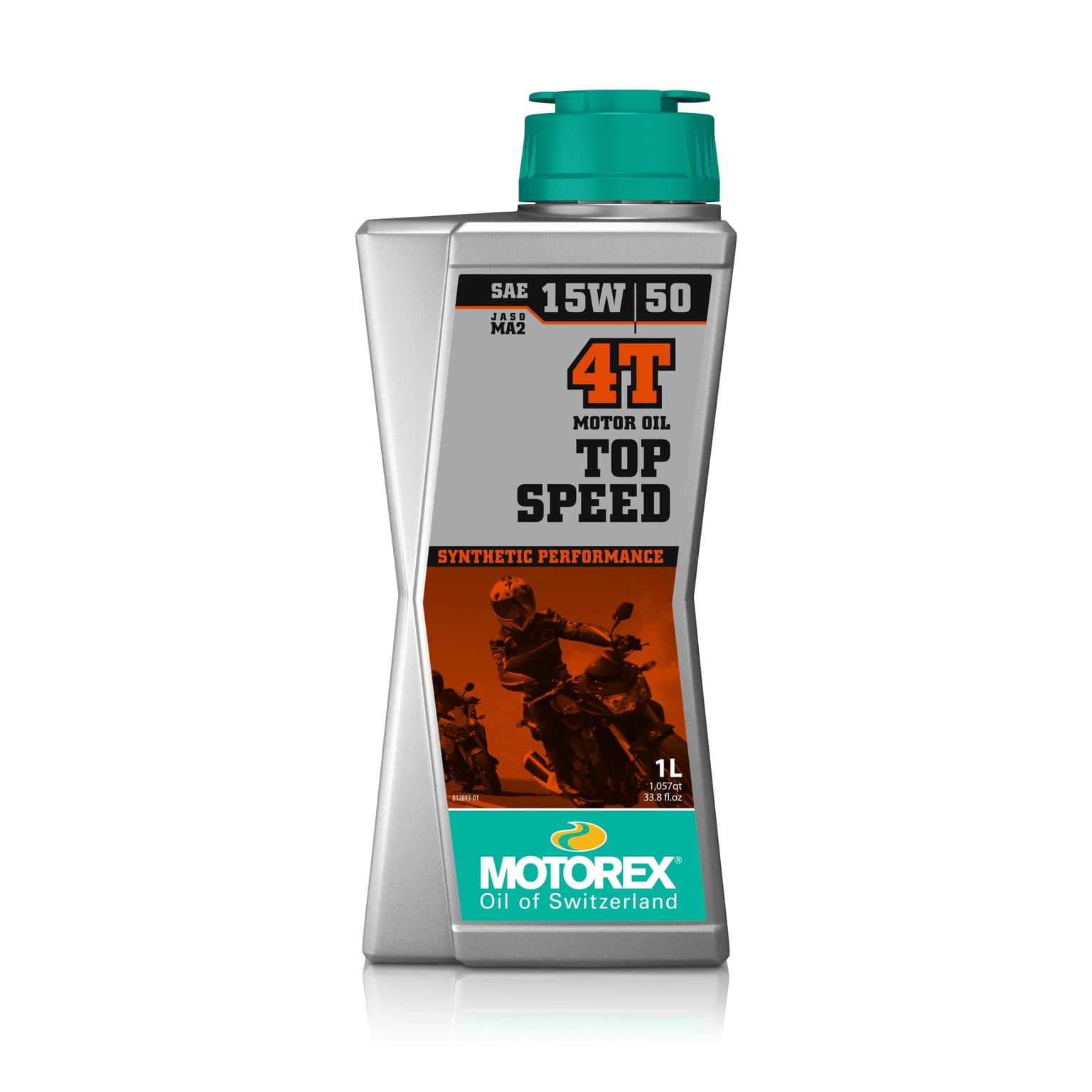 Motorex Top Speed 4T Synthetic High Performance JASO MA2 15w/50 1L - Image 1