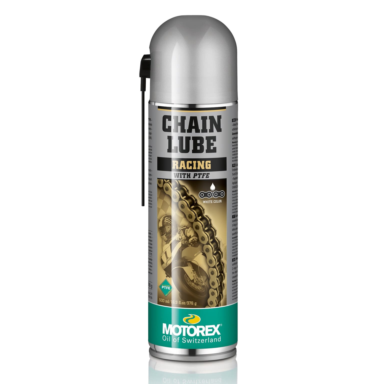 Motorex Chainlube Racing (With PTFE) White 500ml - Image 1