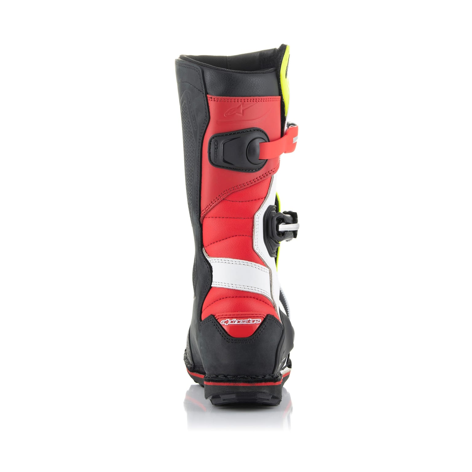 Alpinestars Tech T - White Red Yellow Fluo Black Boots - Image 3
