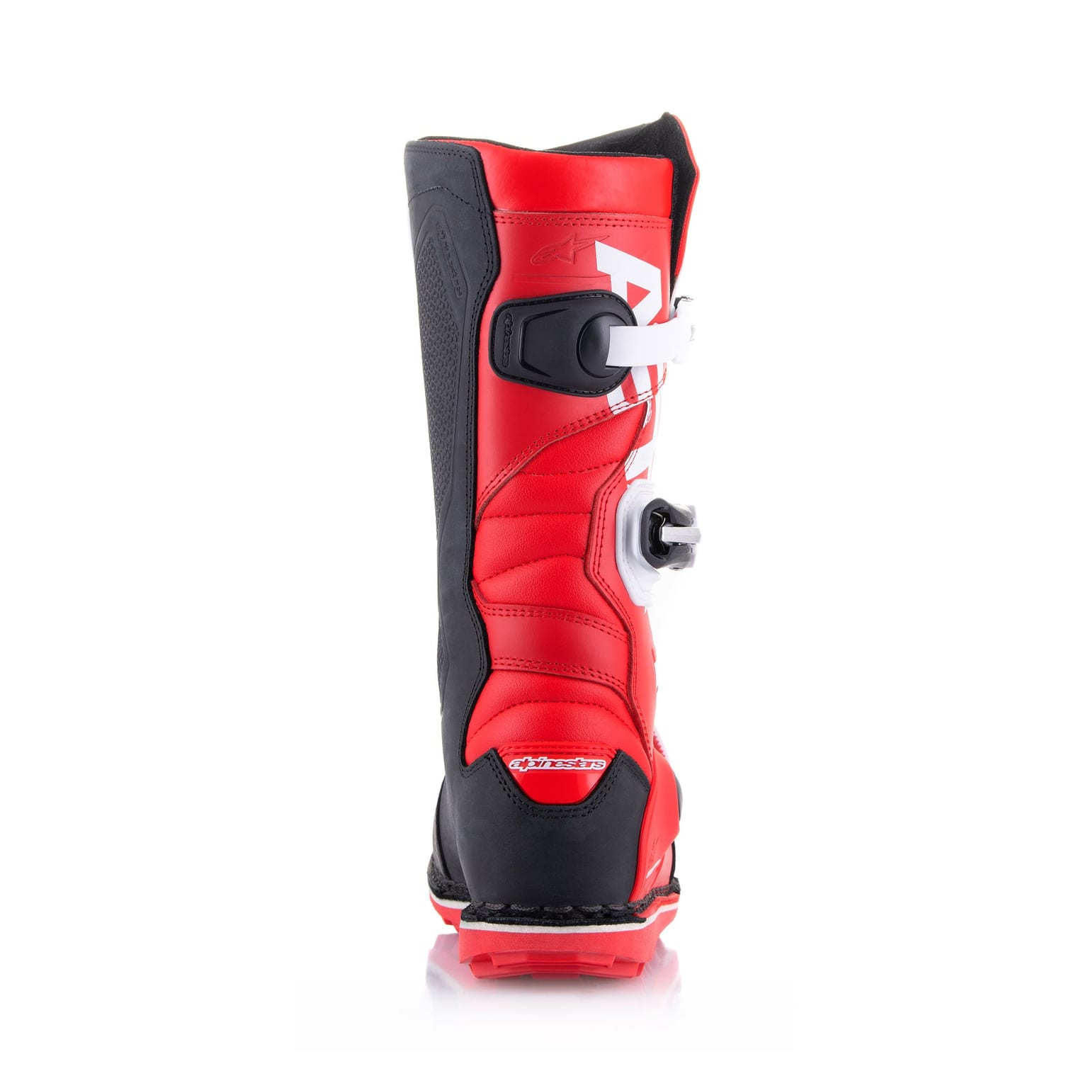 Alpinestars Tech T - Bright Red Black White Boots - Image 3