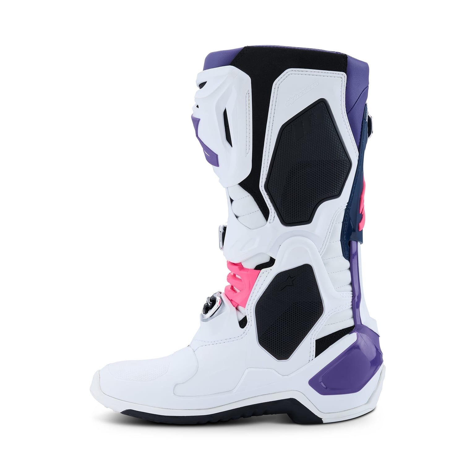 Alpinestars Tech 10 - White Violet Navy Blue Pink Fluo - Image 4