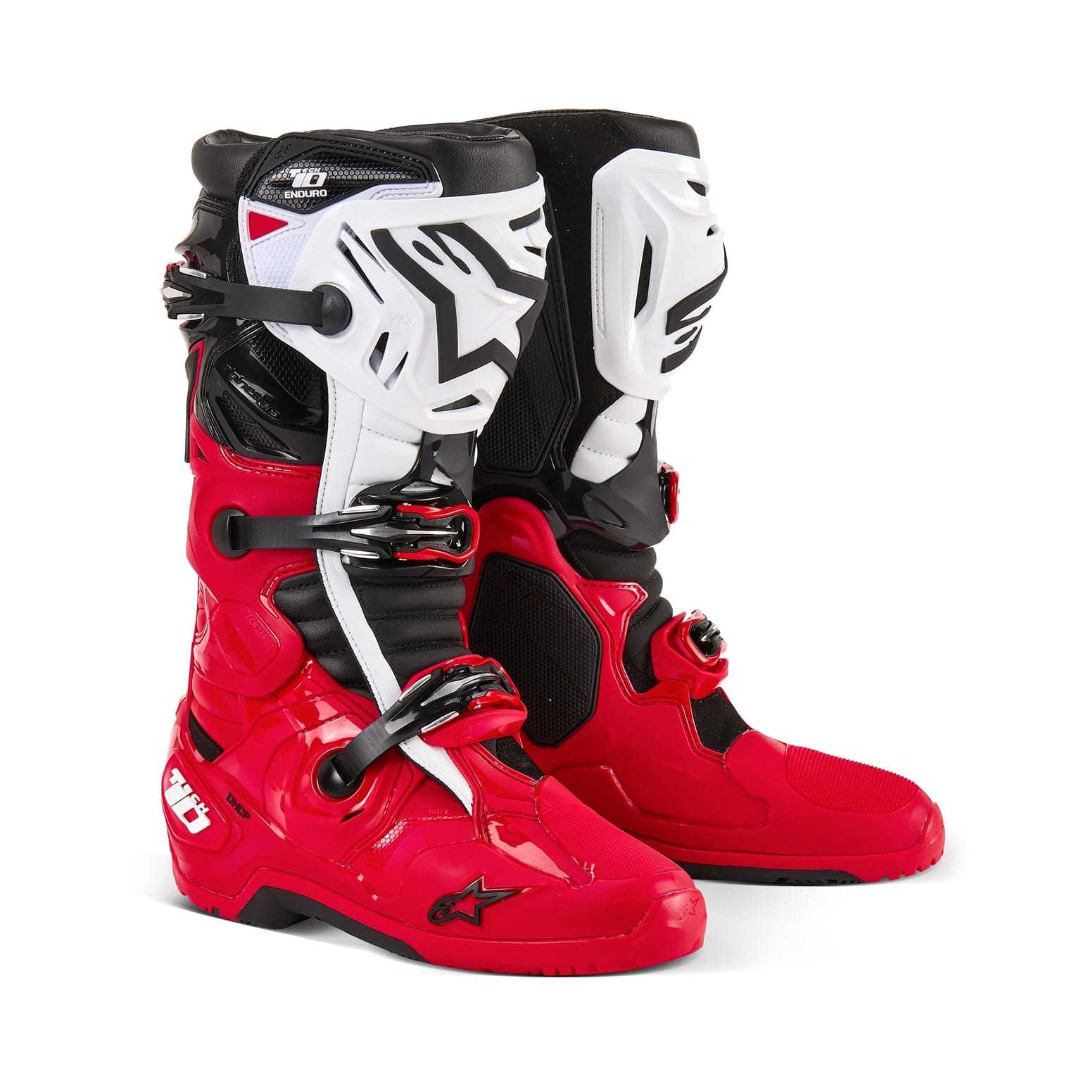 Alpinestars Tech 10 Enduro - Bright Red / Black / White - Image 1