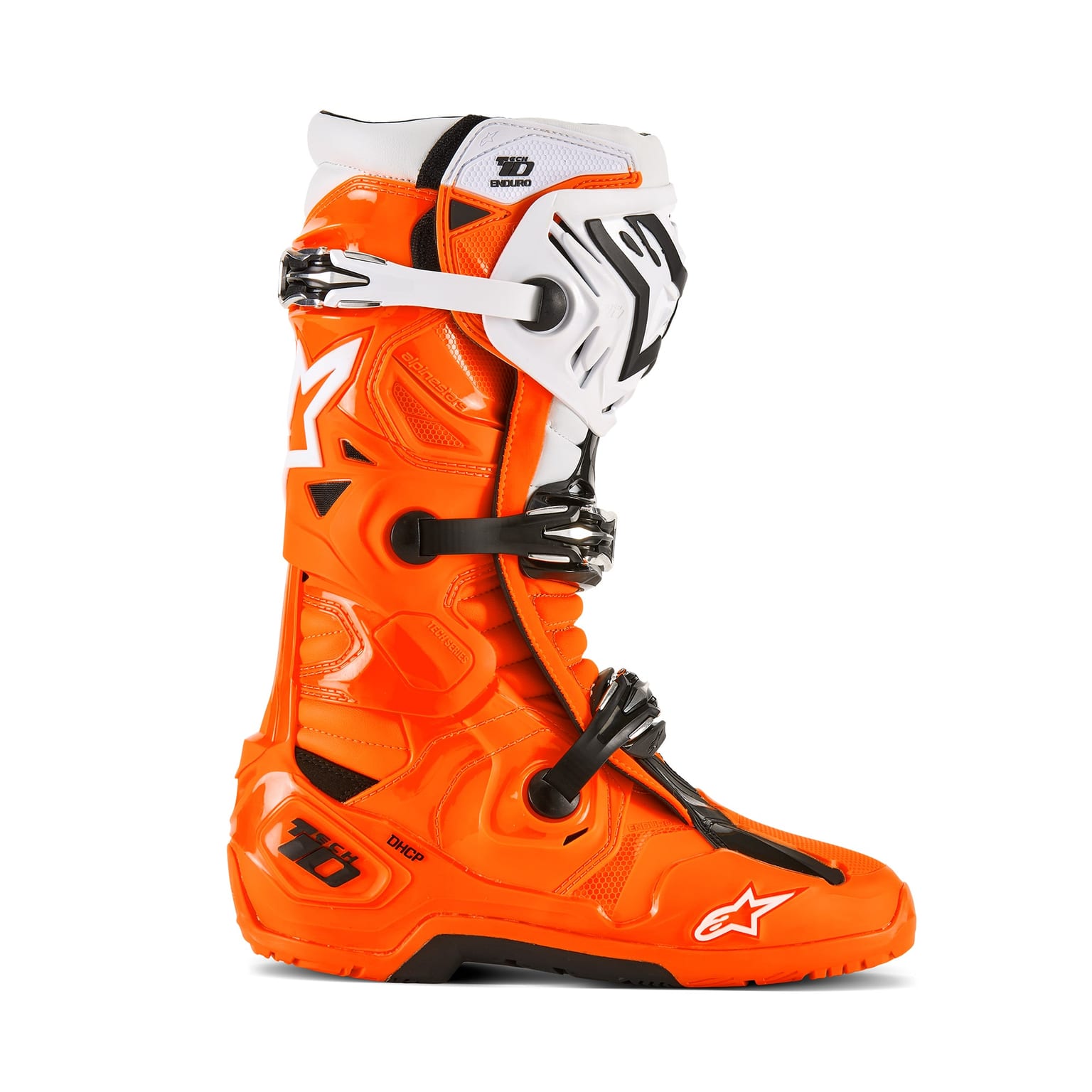 Alpinestars Tech 10 Enduro - Orange Fluo / Black / White - Image 2