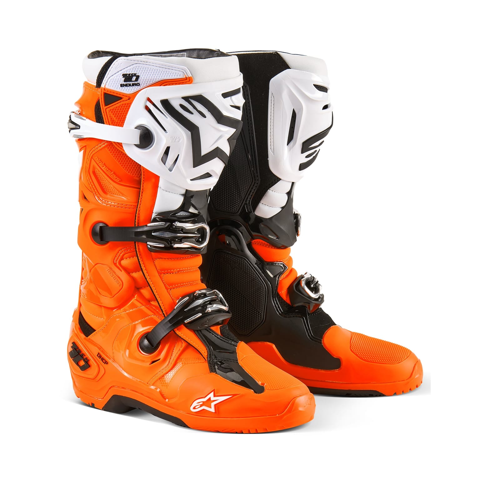 Alpinestars Tech 10 Enduro - Orange Fluo / Black / White - Image 1