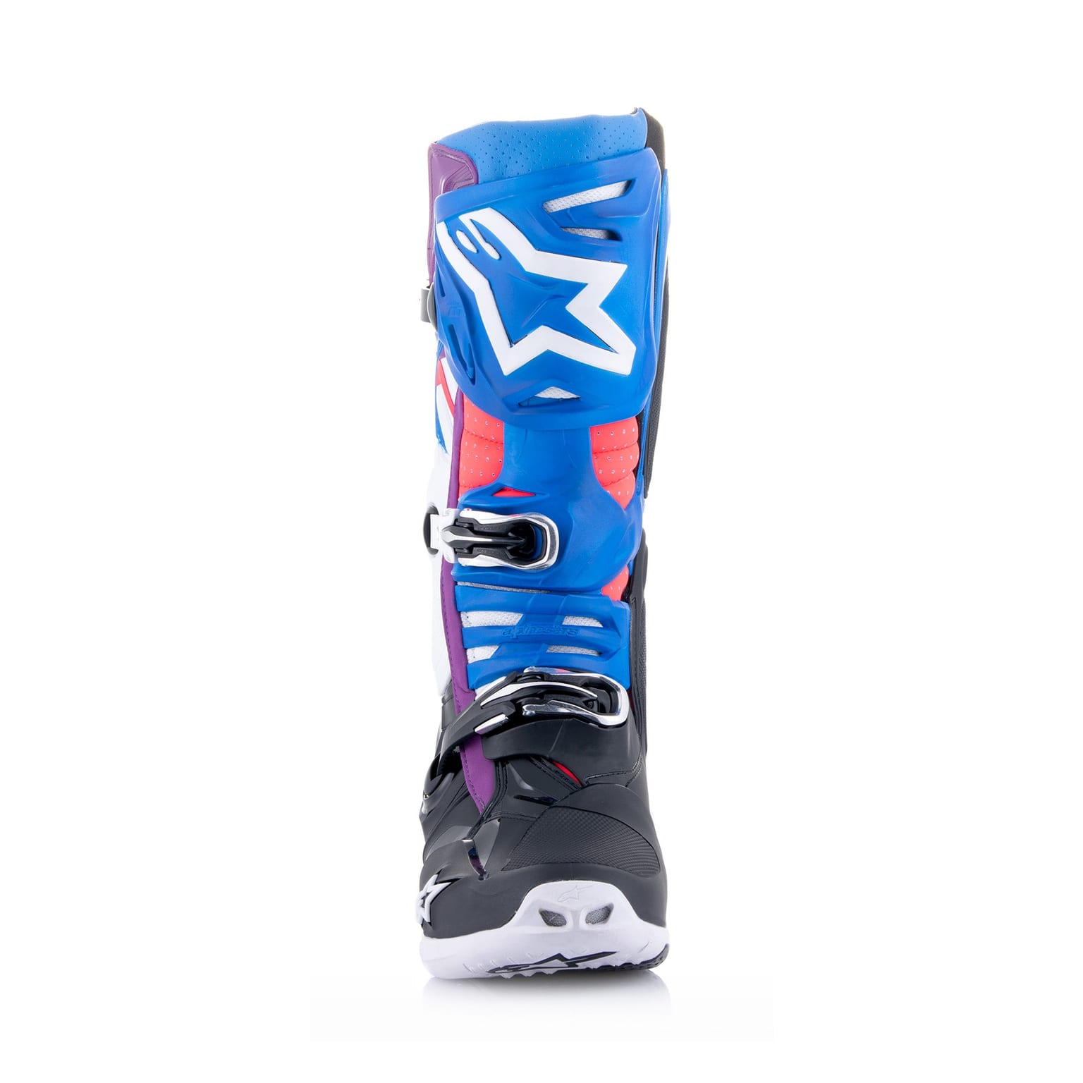 Alpinestars Tech 10 Supervented - Black Enamel Blue Purple White Boots - Image 5
