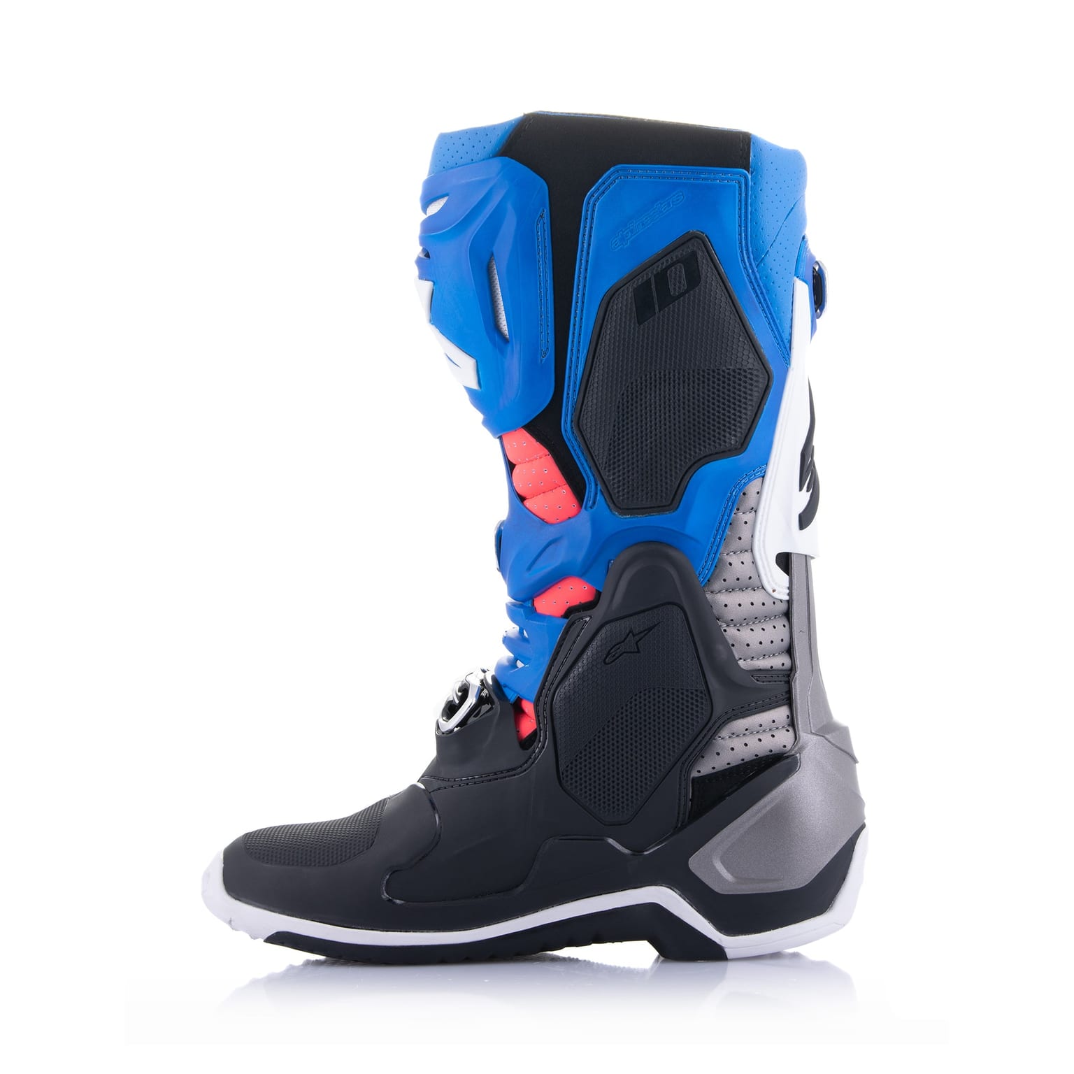Alpinestars Tech 10 Supervented - Black Enamel Blue Purple White Boots - Image 4