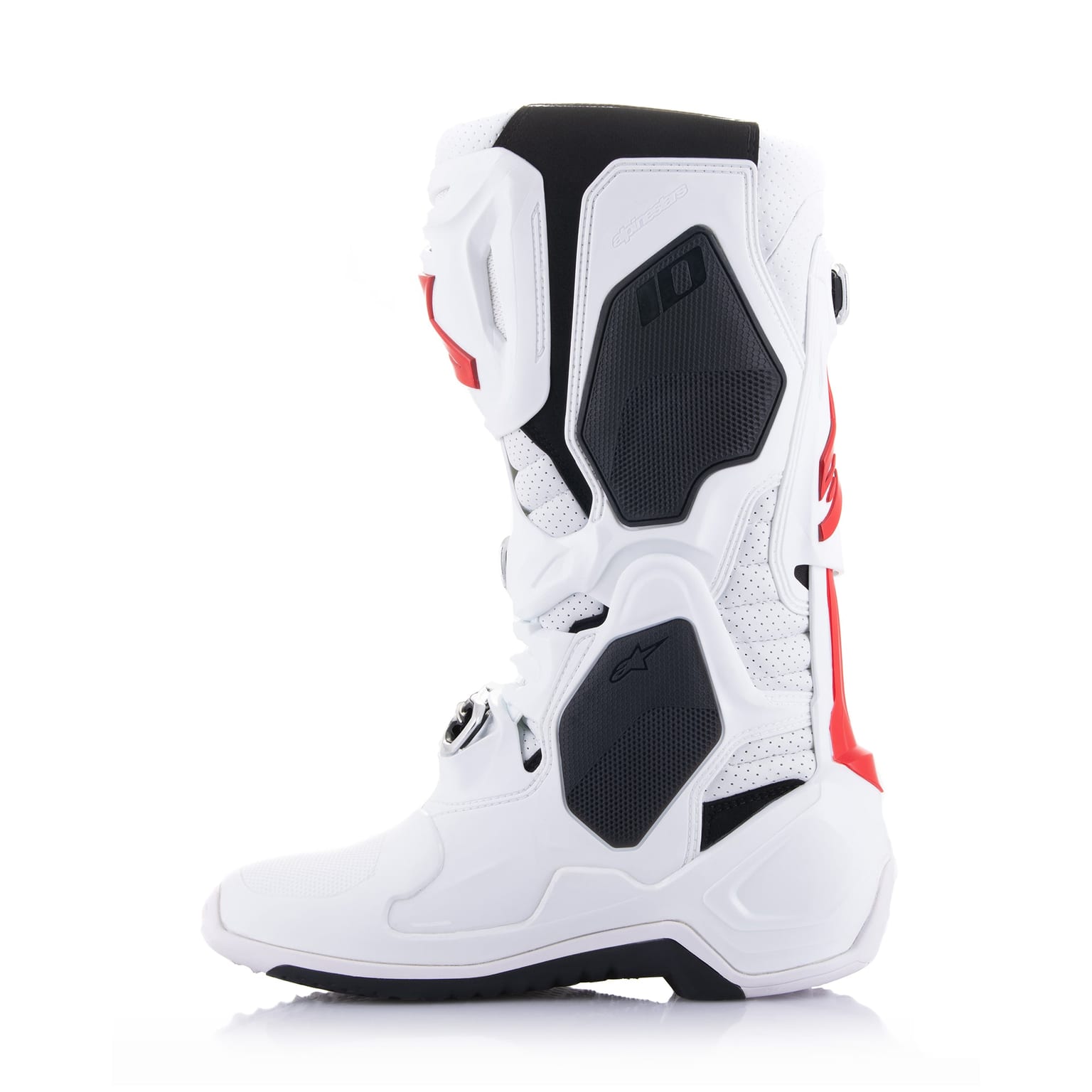 Alpinestars Tech 10 Supervented - White Bright Red Boots - Image 4
