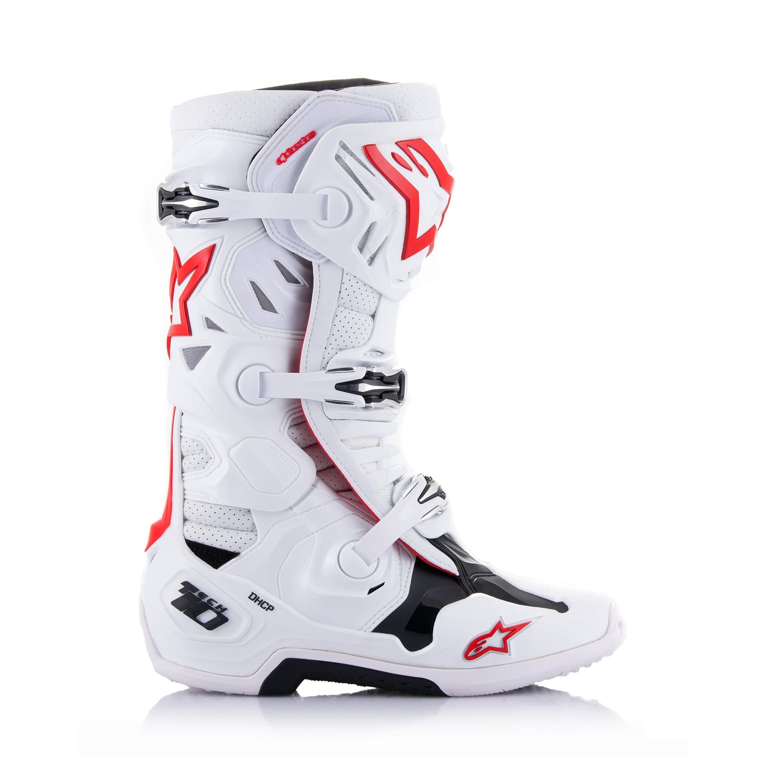 Alpinestars Tech 10 Supervented - White Bright Red Boots - Image 2