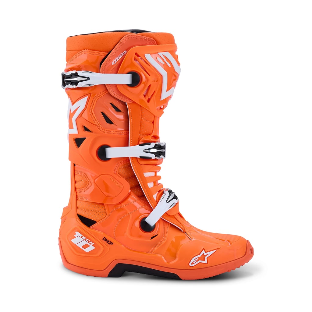 Alpinestars Tech 10 Supervented - Orange Fluo Black White