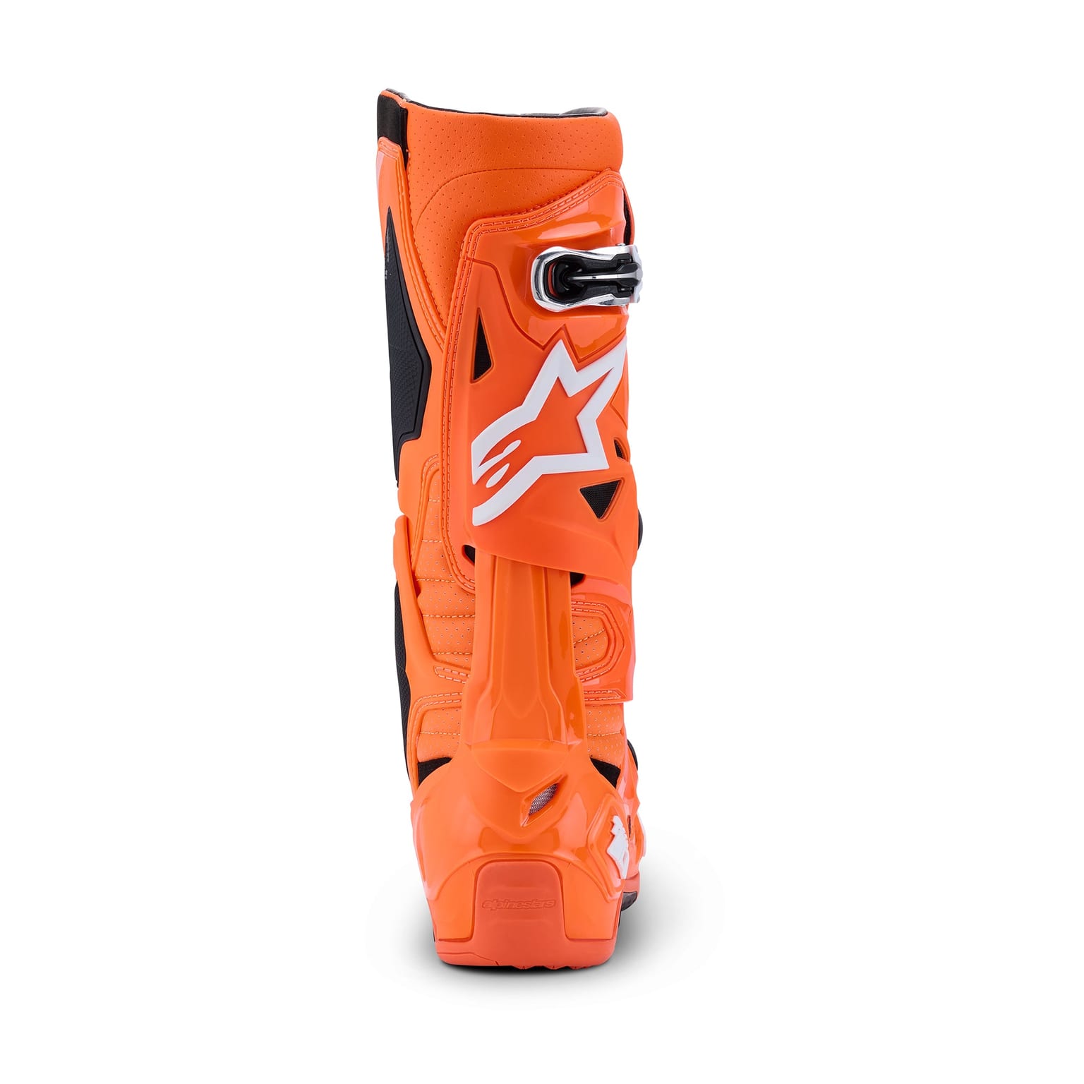 Alpinestars Tech 10 Supervented - Orange Fluo Black White - Image 3
