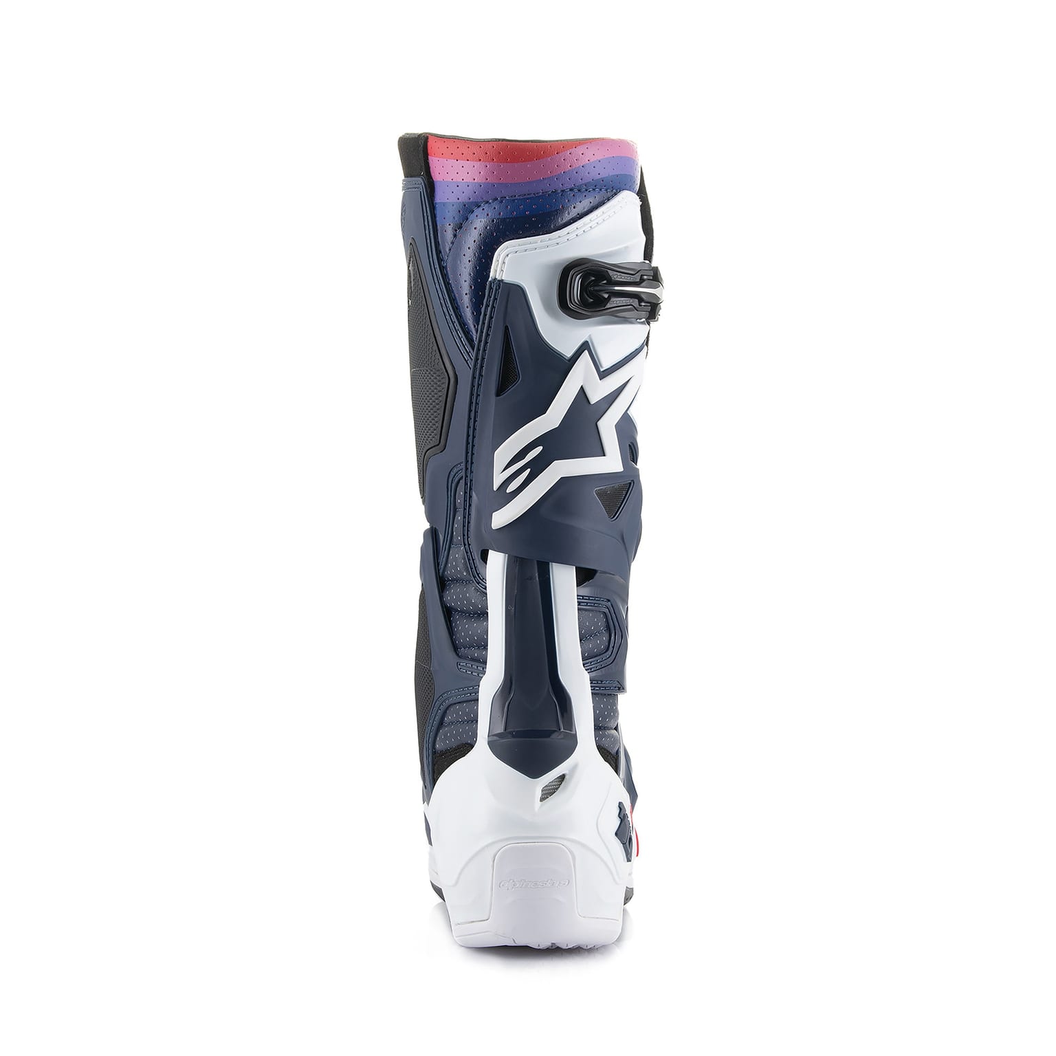 Alpinestars Tech 10 Supervented - Night Navy White Rainbow Boots - Image 3