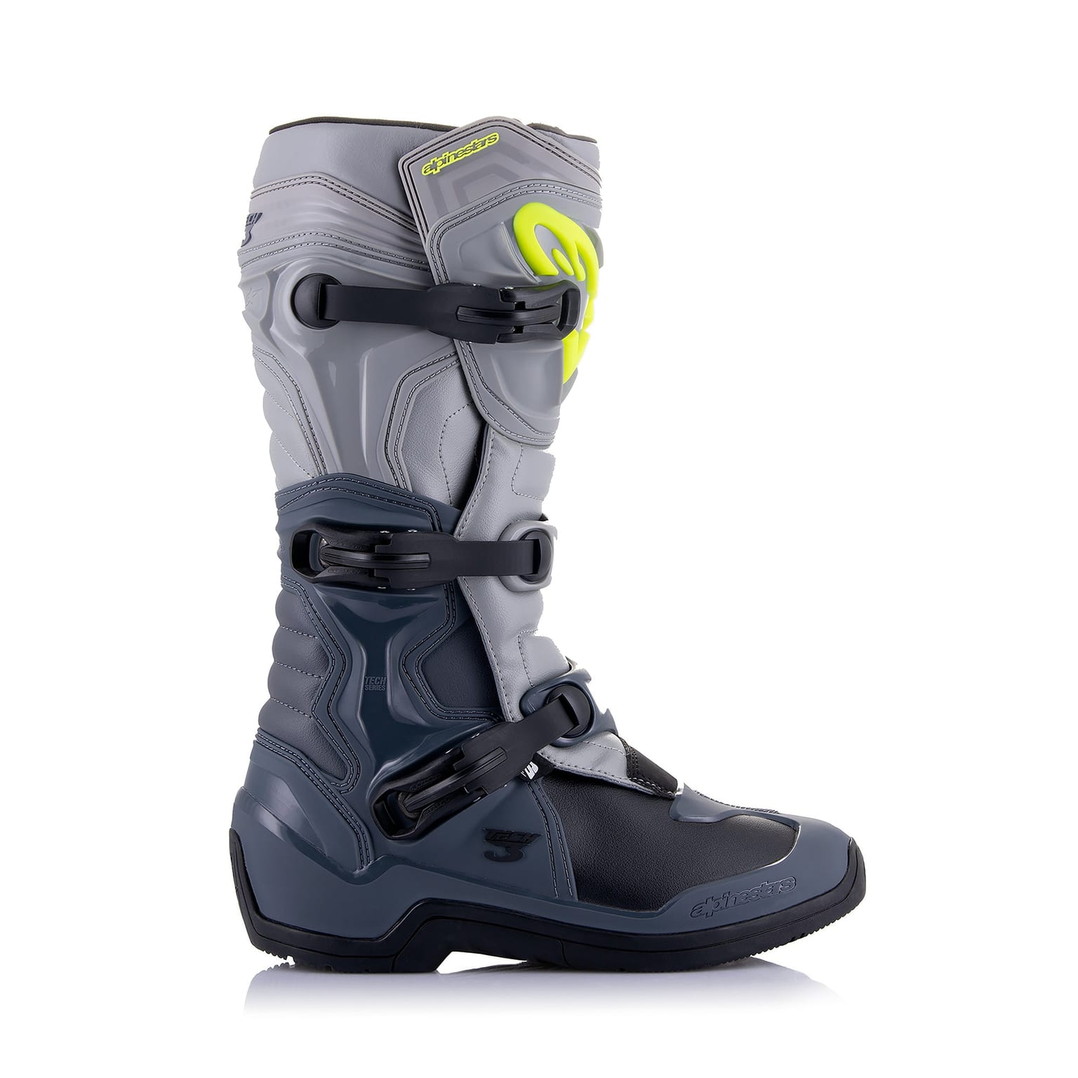 Alpinestars Tech 3 - Dark Gray Light Gray Black Boots - Image 2