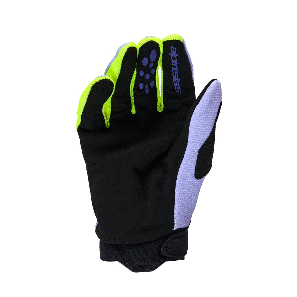 Alpinestars Youth & Kids Full Bore V2 Gloves - Purple Yellow Fluo