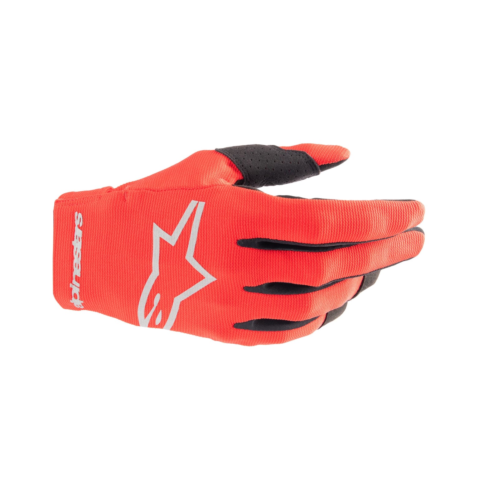 Alpinestars Youth Radar Gloves - Mars Red / Silver - Image 1