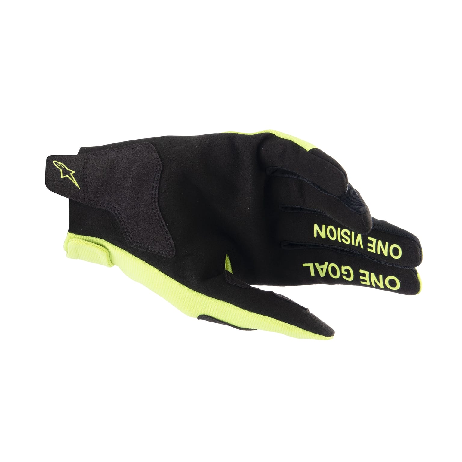 Alpinestars Youth Radar Gloves - Yellow Fluo / Black - Image 2