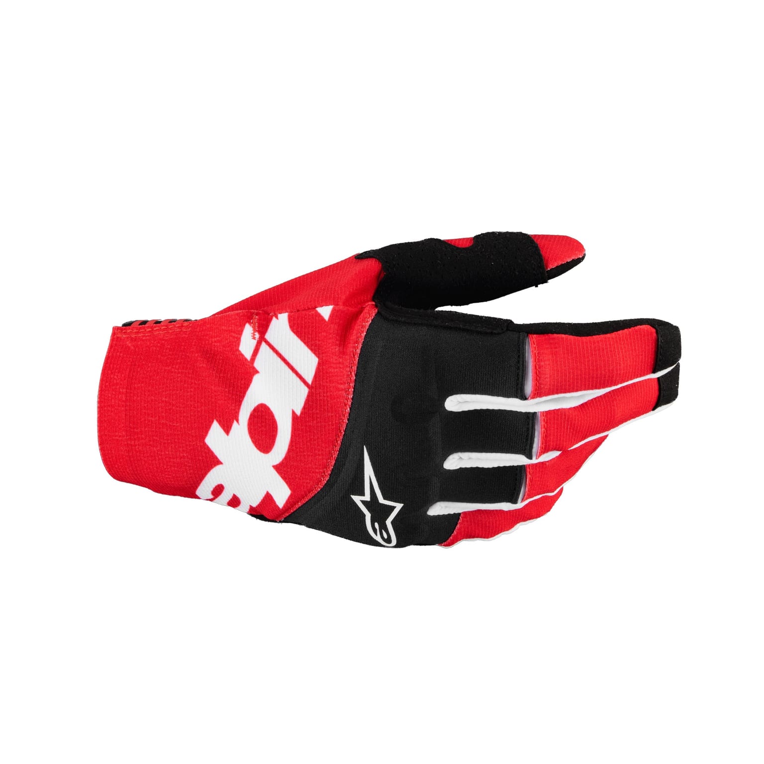 Alpinestars Techstar Gloves - Black / Bright Red - Image 1