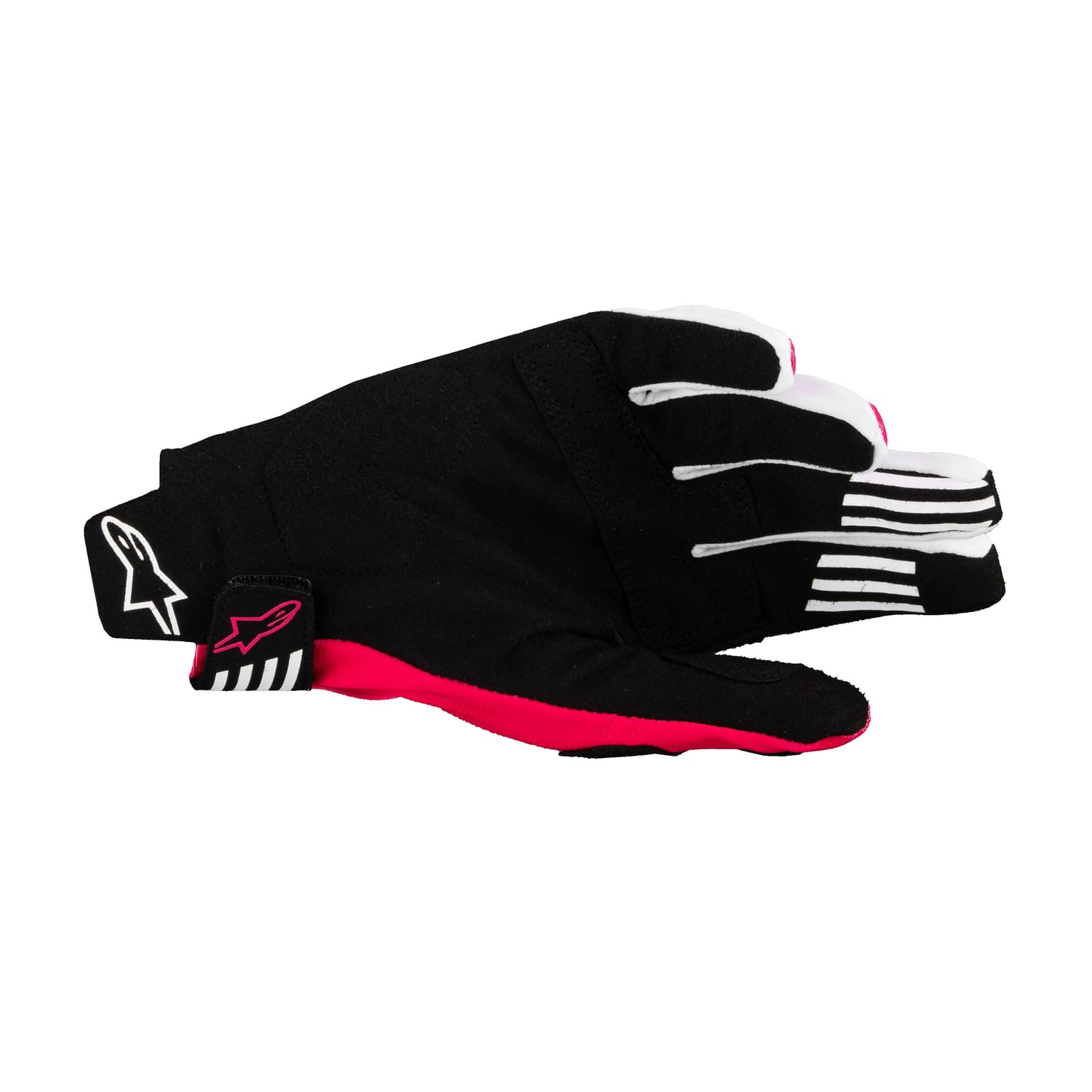 Alpinestars Techstar Gloves - Black / Pink Fluo - Image 2