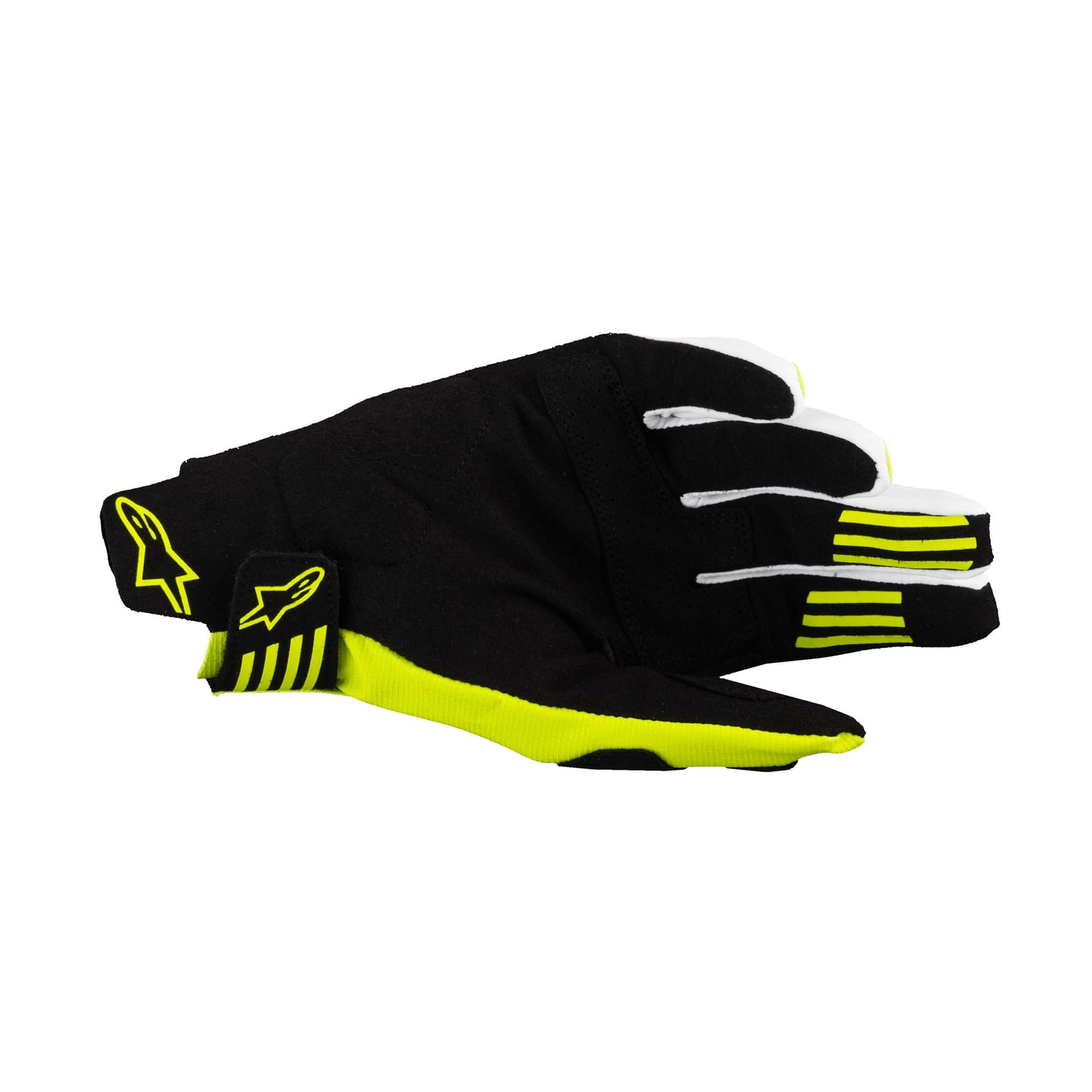 Alpinestars Techstar Gloves - Black / Yellow Fluo - Image 2