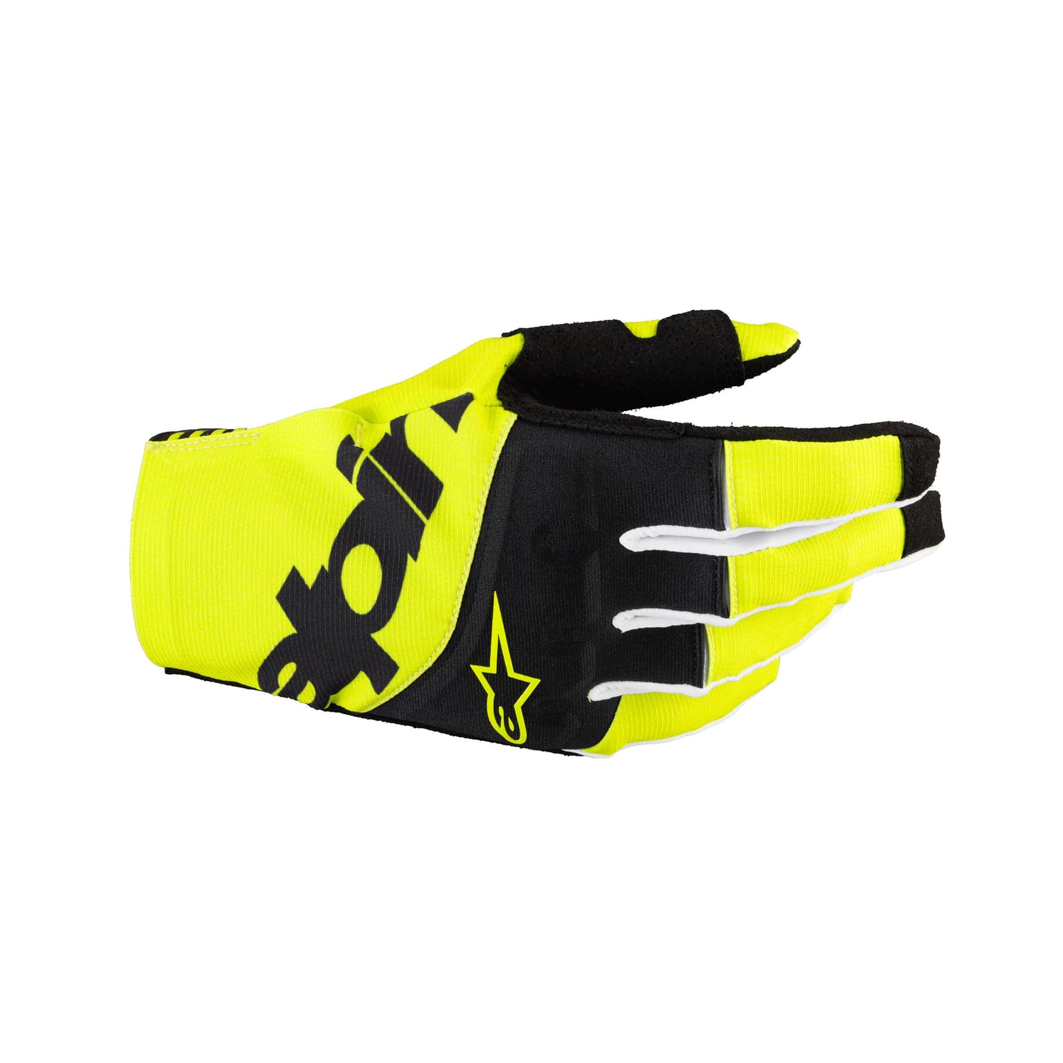 Alpinestars Techstar Gloves - Black / Yellow Fluo - Image 1