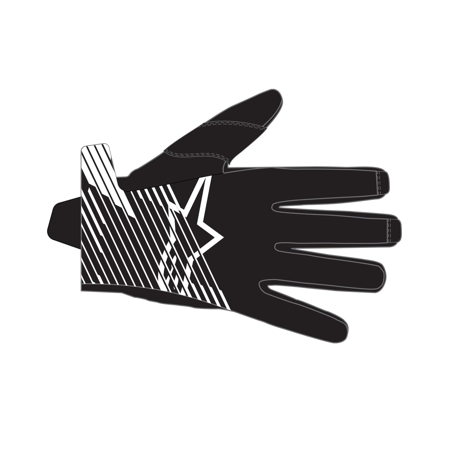 Alpinestars Radar Pro Gloves - Black White - Image 2