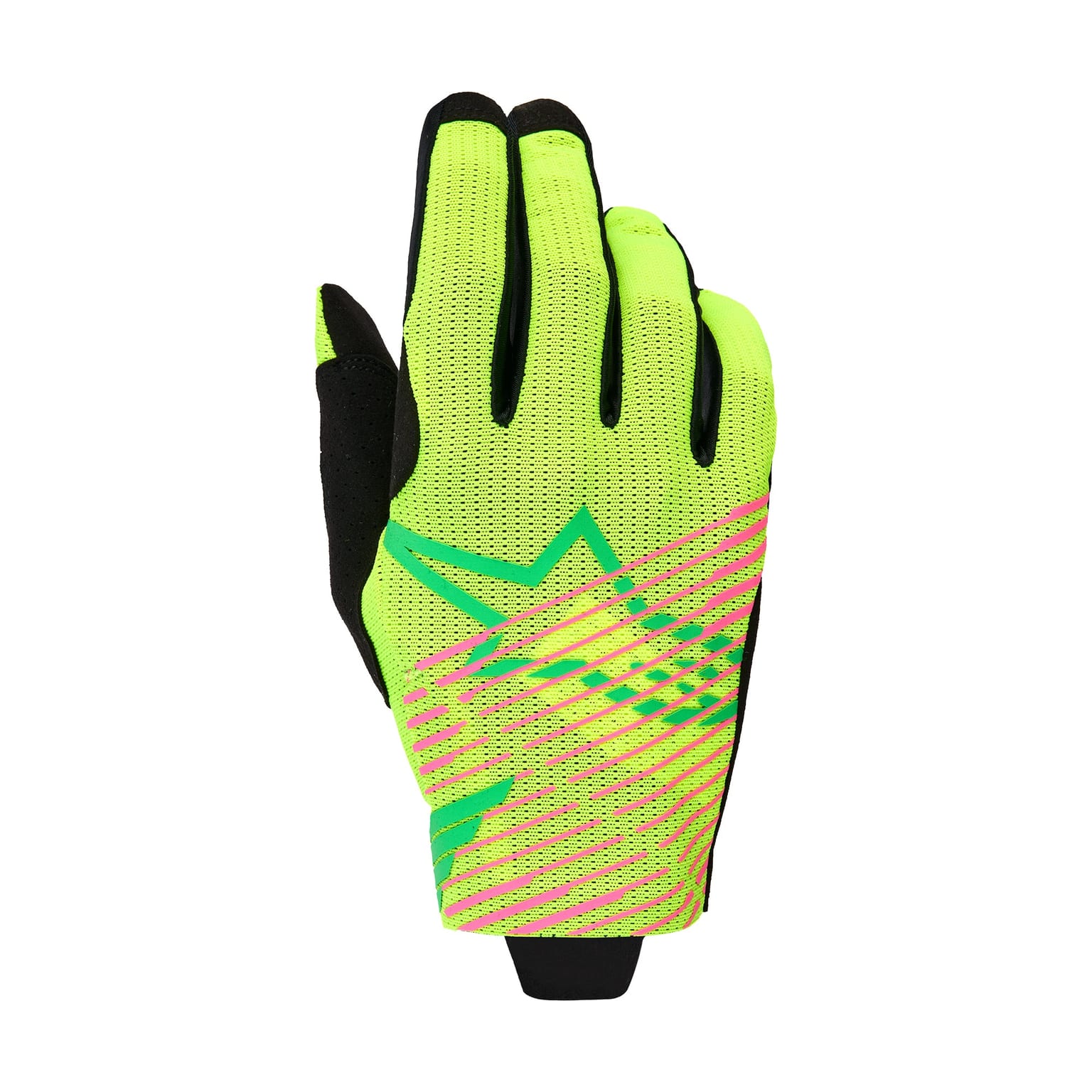 Alpinestars Radar Pro Gloves - Green Yellow Fluo Pink Fluo - Image 1