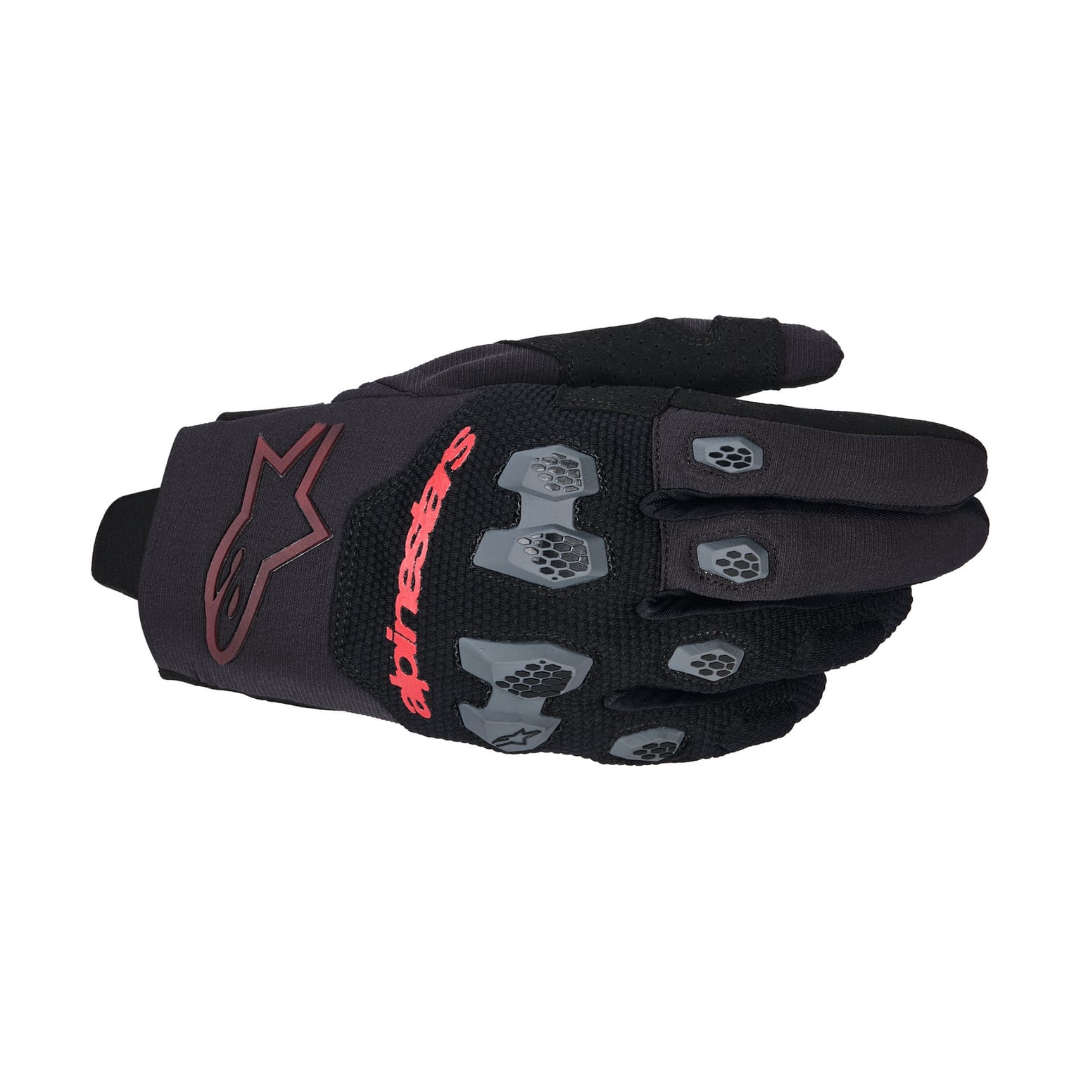 Alpinestars Pro-Dura Gloves - Black Bright Red - Image 1