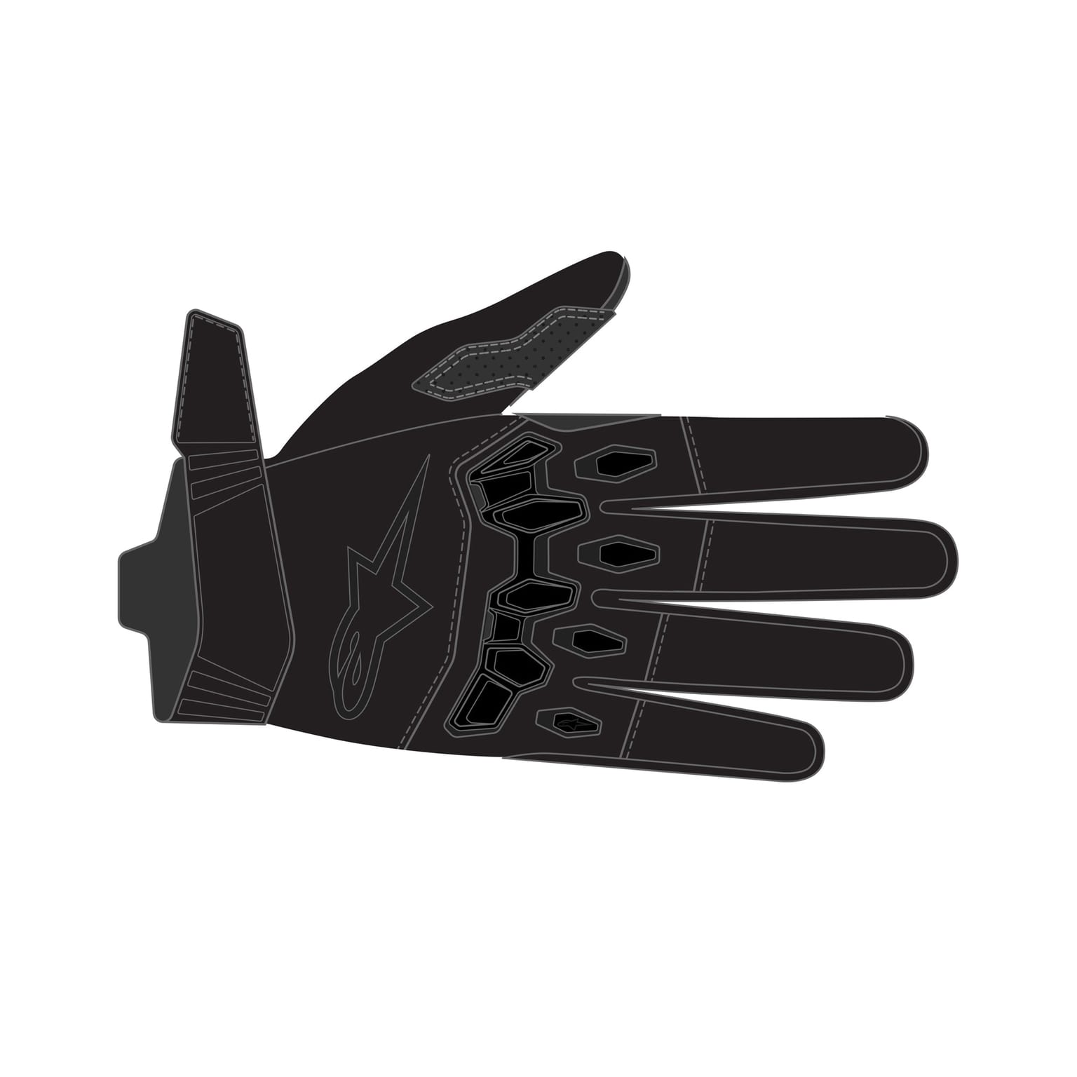 Alpinestars Full Bore V2 Gloves - Black - Image 3