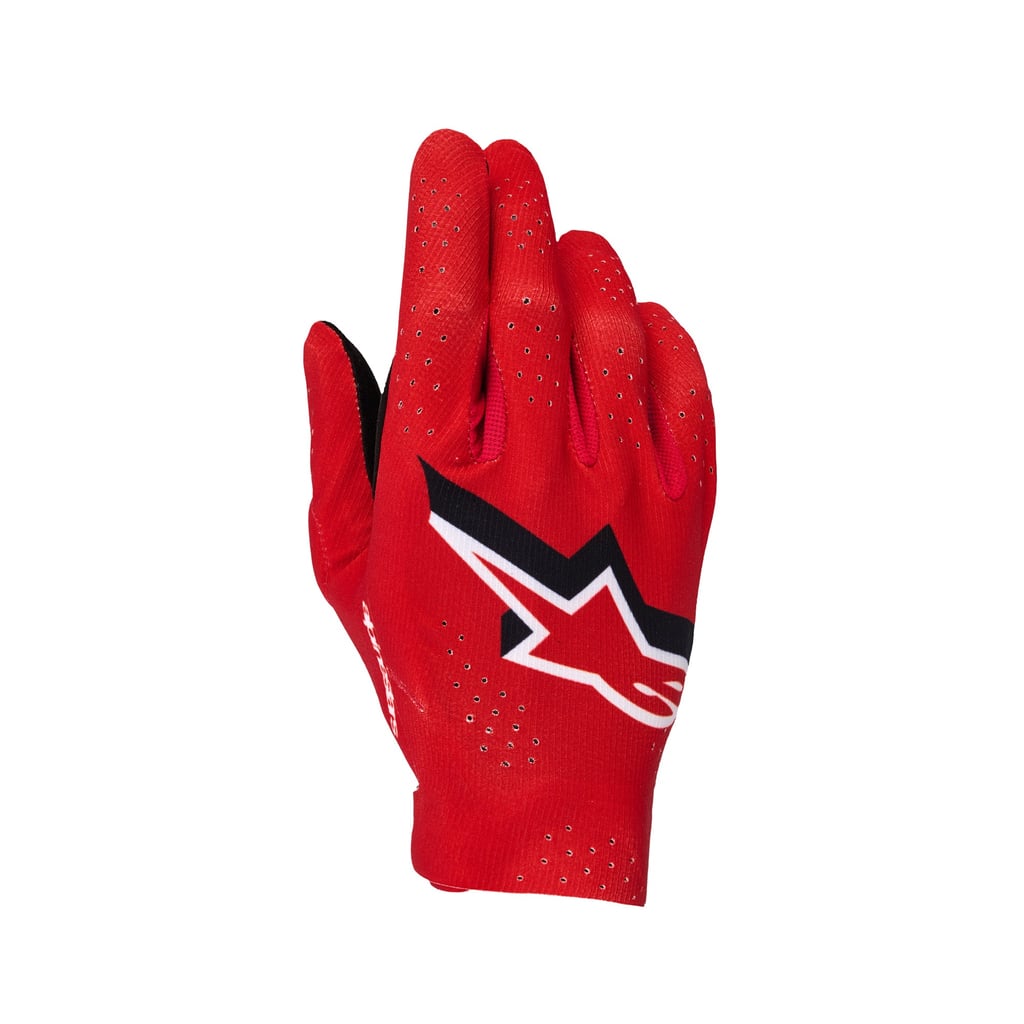 Alpinestars Supertech MX Gloves - Fire Red Black White