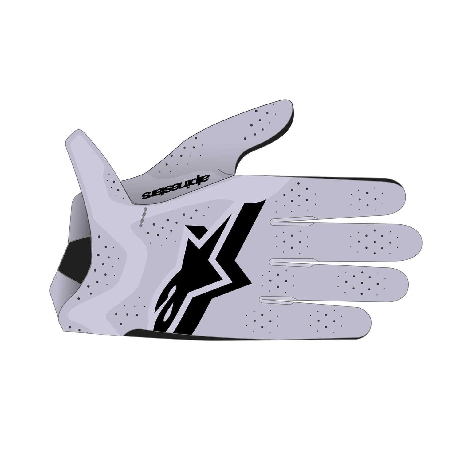 Alpinestars Supertech MX Gloves - Light Lilac Black - Image 3