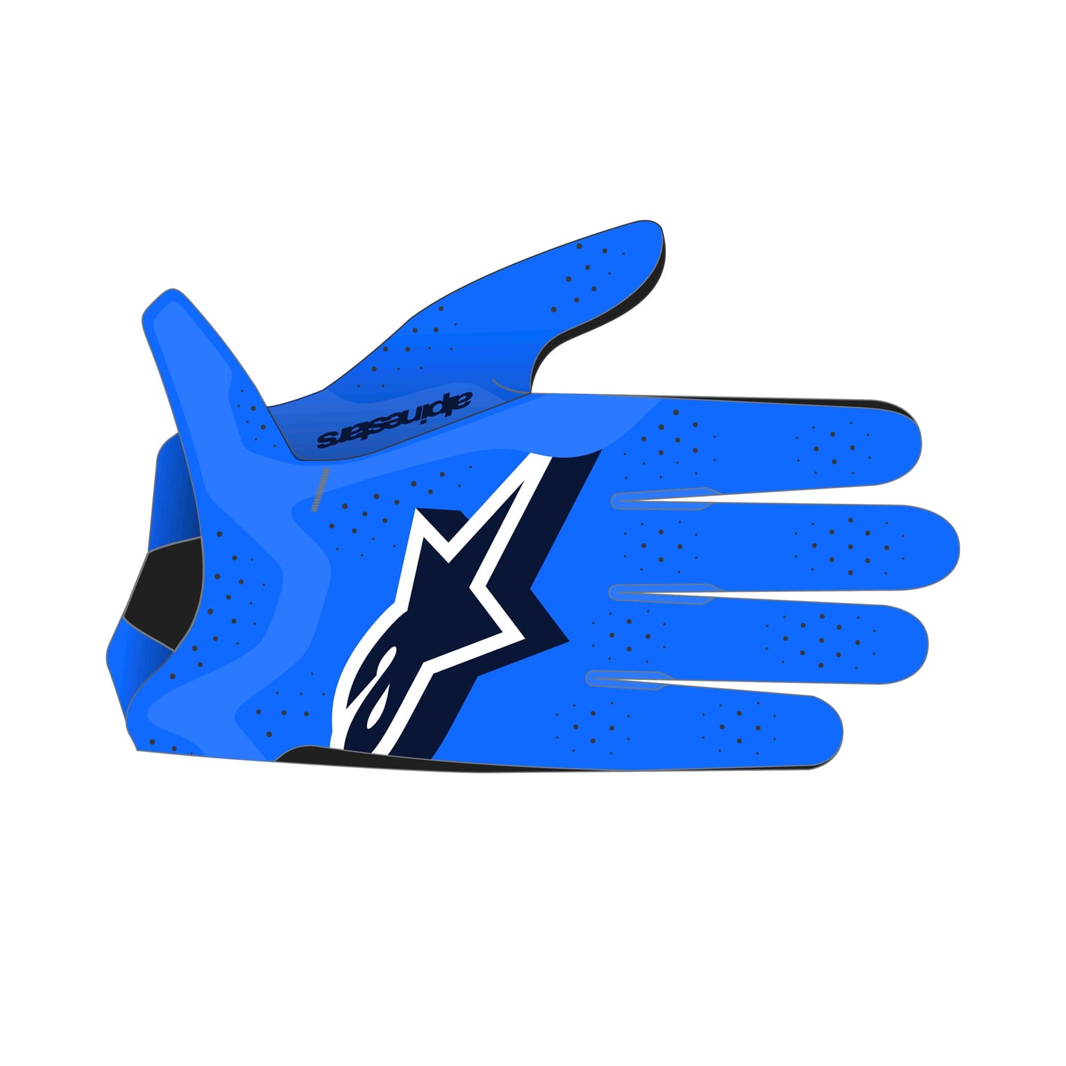 Alpinestars Supertech MX Gloves - UCLA Blue Deep Blue White - Image 3