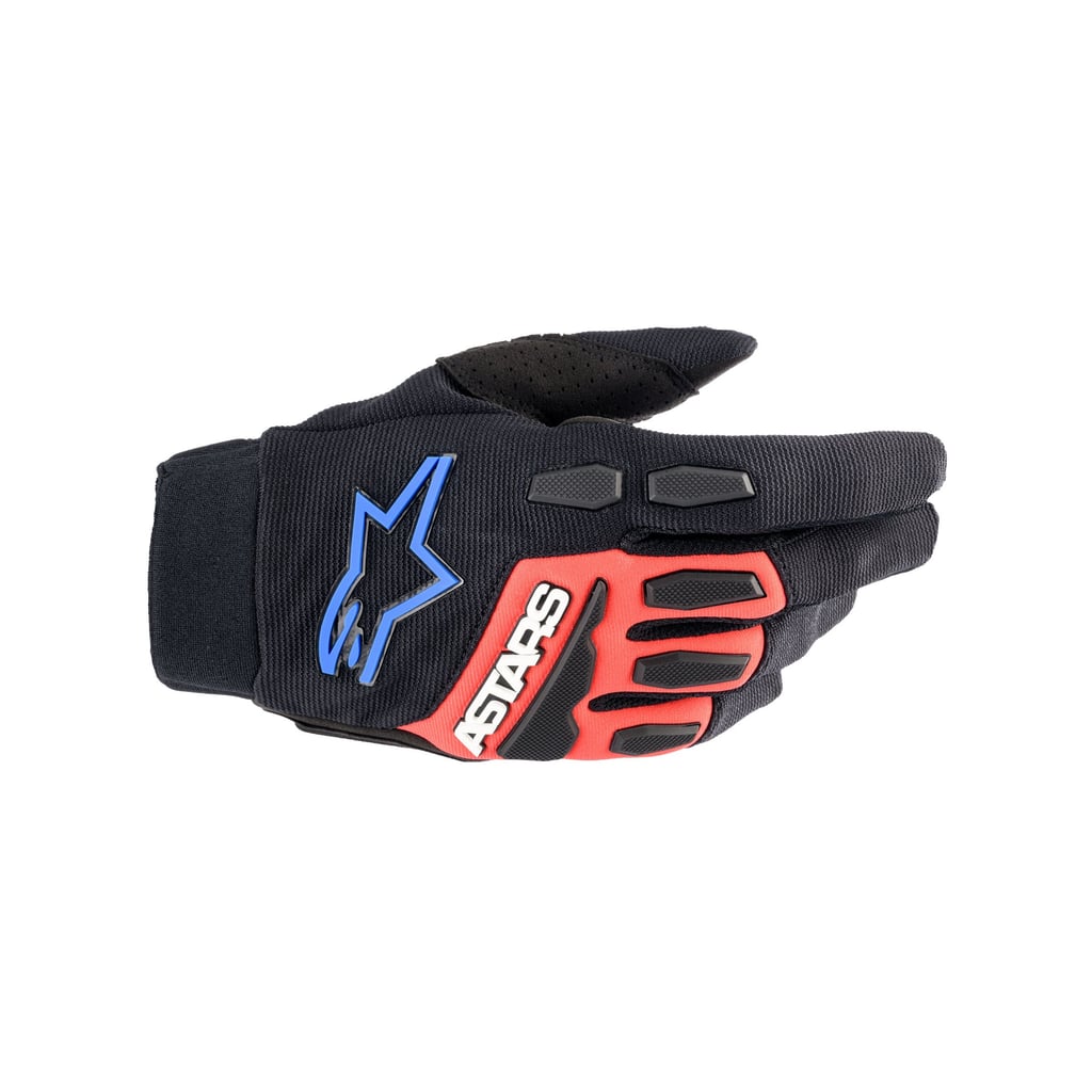 Full Bore XT Gloves - Black Bright Red Blue