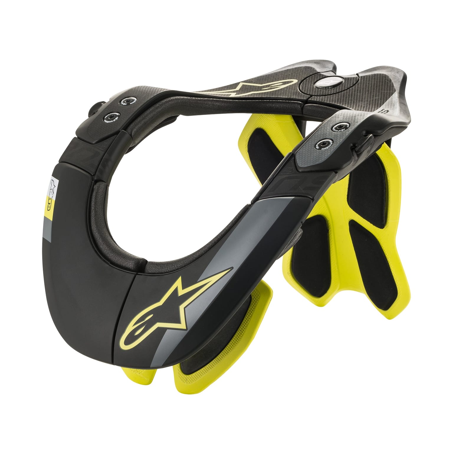 Alpinestars BNS Tech-2 - Black Yellow Fluo - Image 1