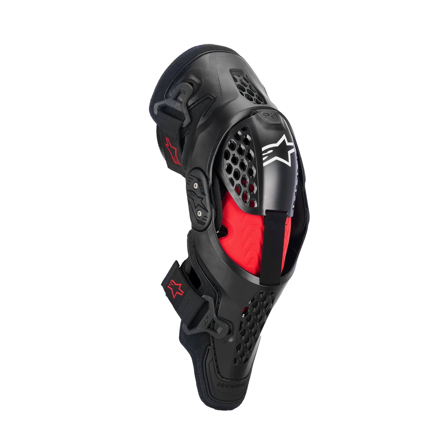 Alpinestars SX-1 Plasma Knee Protector - Black Red Cool Gray - Image 1