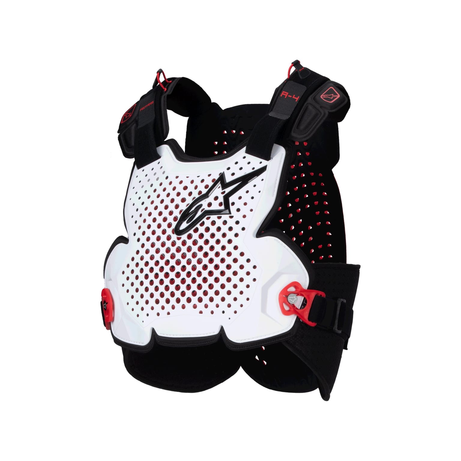 Alpinestars A-4 Plasma Chest Protector - Black Red White - Image 1
