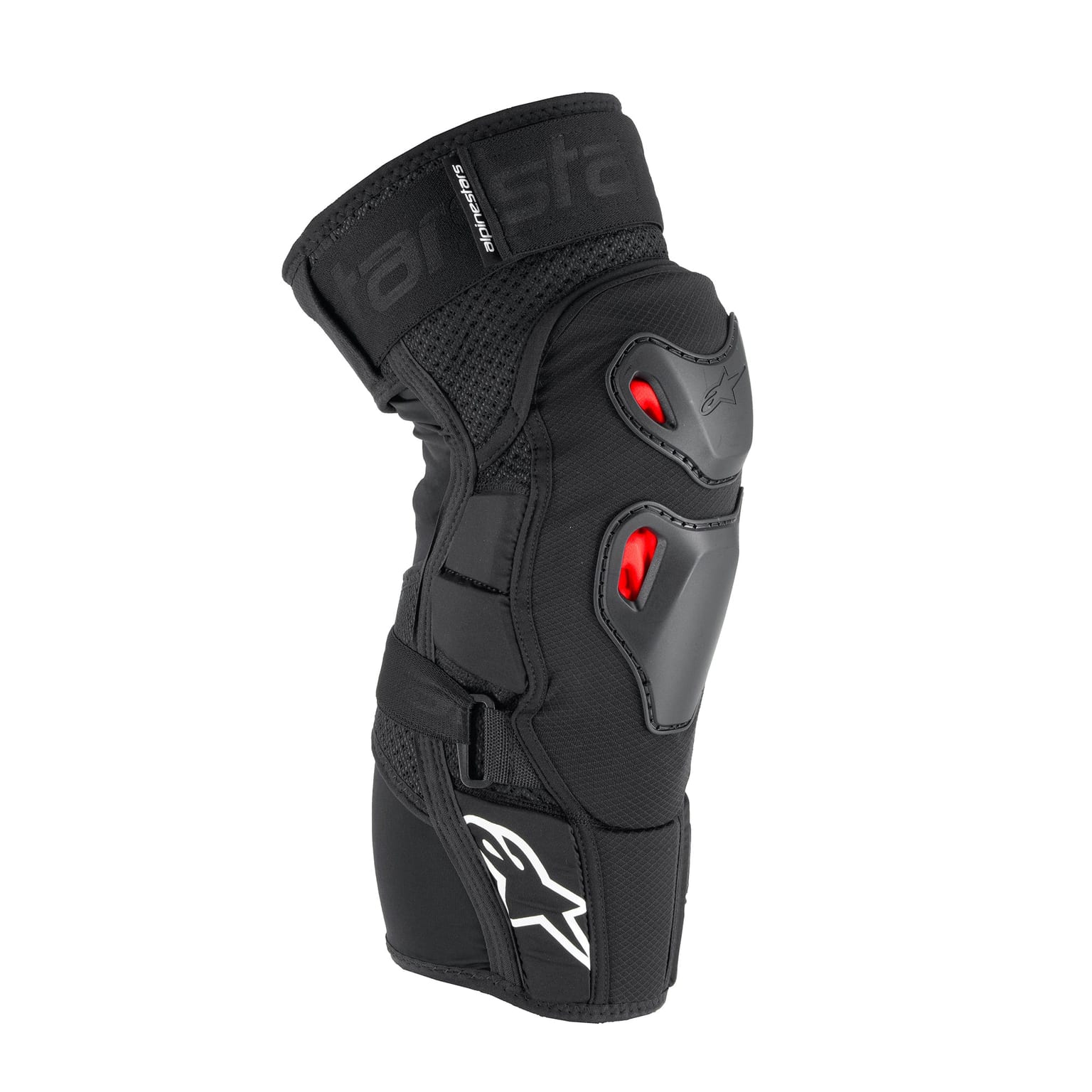 Alpinestars Bionic Pro Plasma Knee Protector - Black / Red / White - Image 1