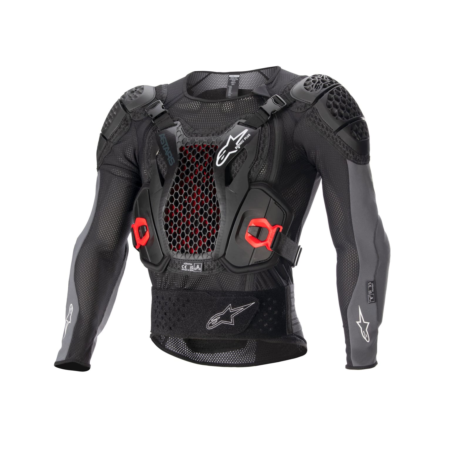 Alpinestars Bionic Plus V2 Protection Jacket - Black Anthracite Red - Image 1