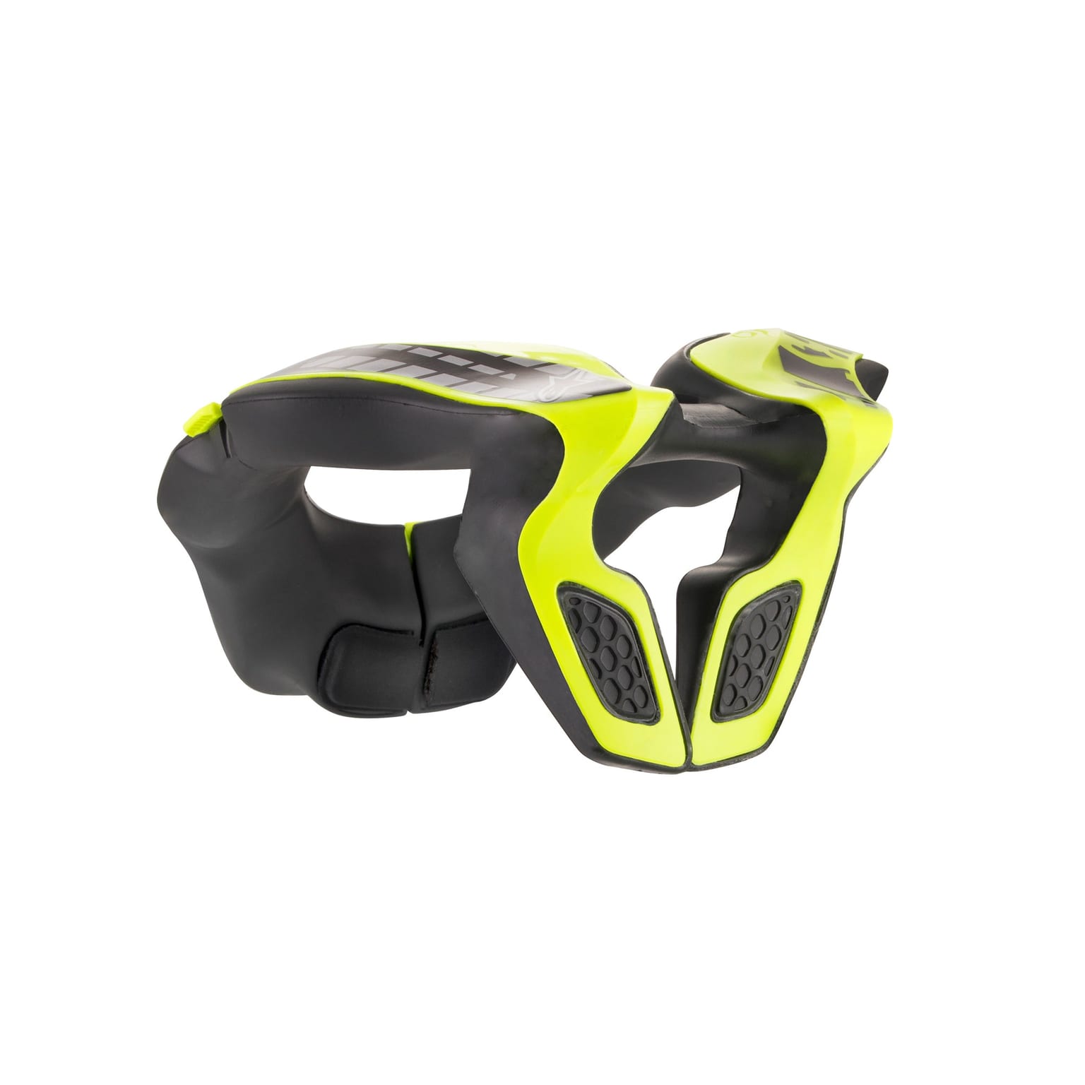 Alpinestars Youth Neck Support - Black Yellow Fluo - One Size - Image 2