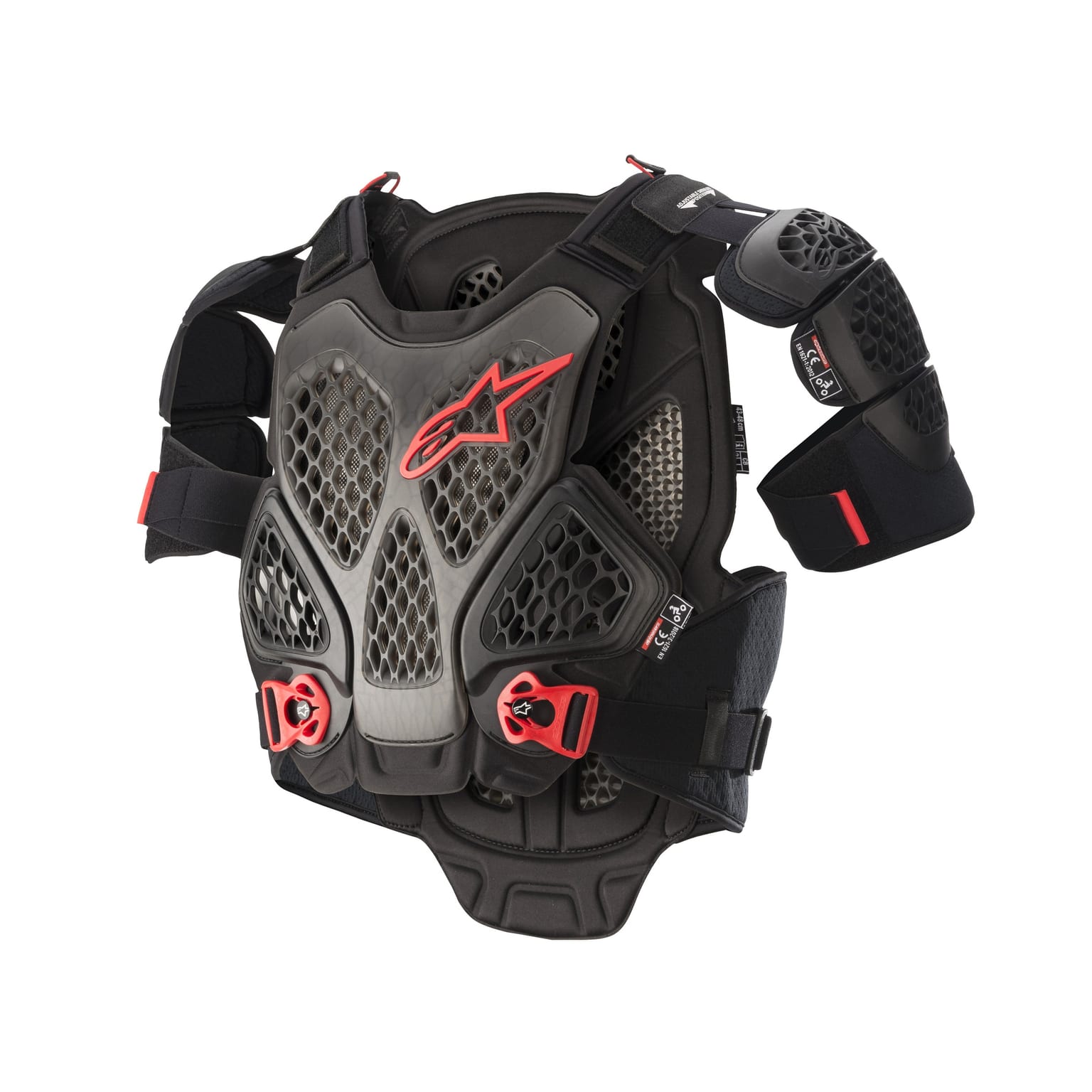 Alpinestars A-6 Chest Protector - Black Anthracite Red - Image 1