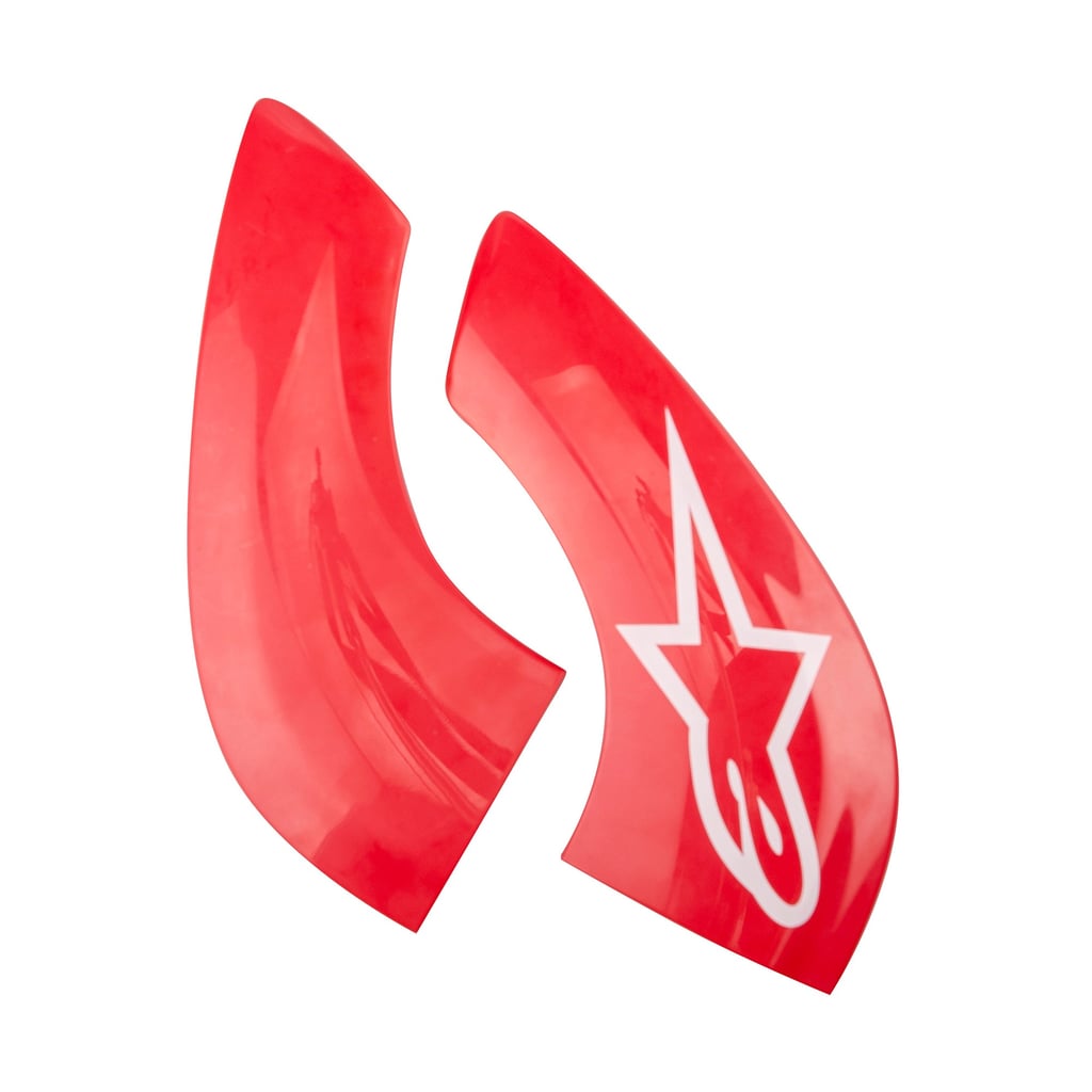 Alpinestars Chin Plate For BNS Tech Carbon - Red White - One Size