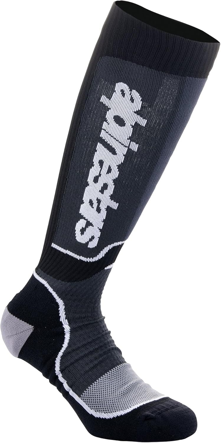 Alpinestars Youth MX Plus Socks - Black White - Image 1