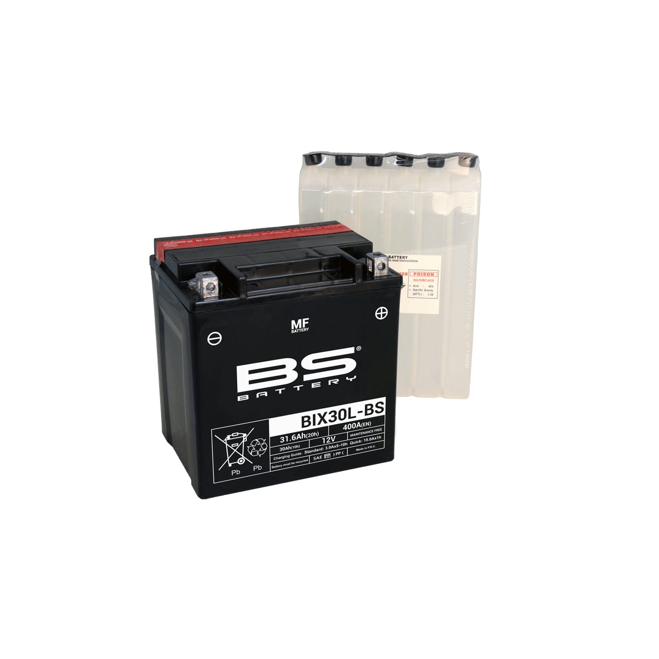 BS BIX30L-BS (CP) Combi-Pack MF Battery - Image 1
