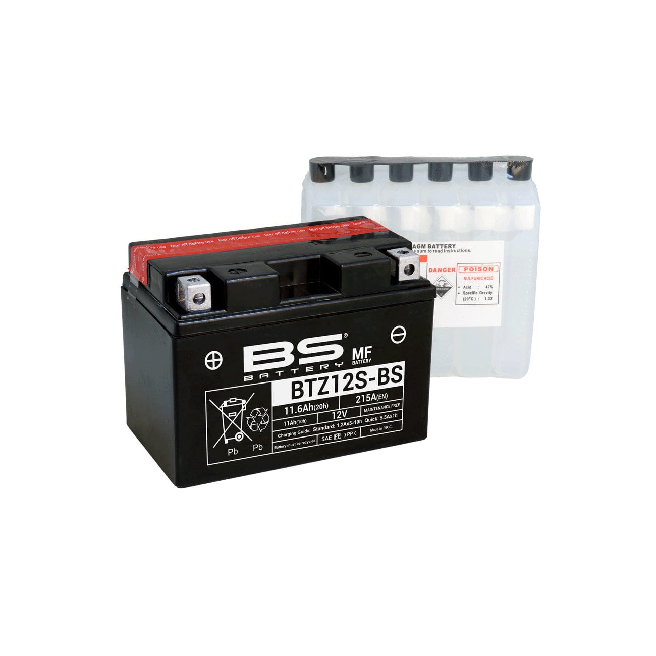BS BTZ12S-BS (CP) Combi-Pack MF Battery - Image 1