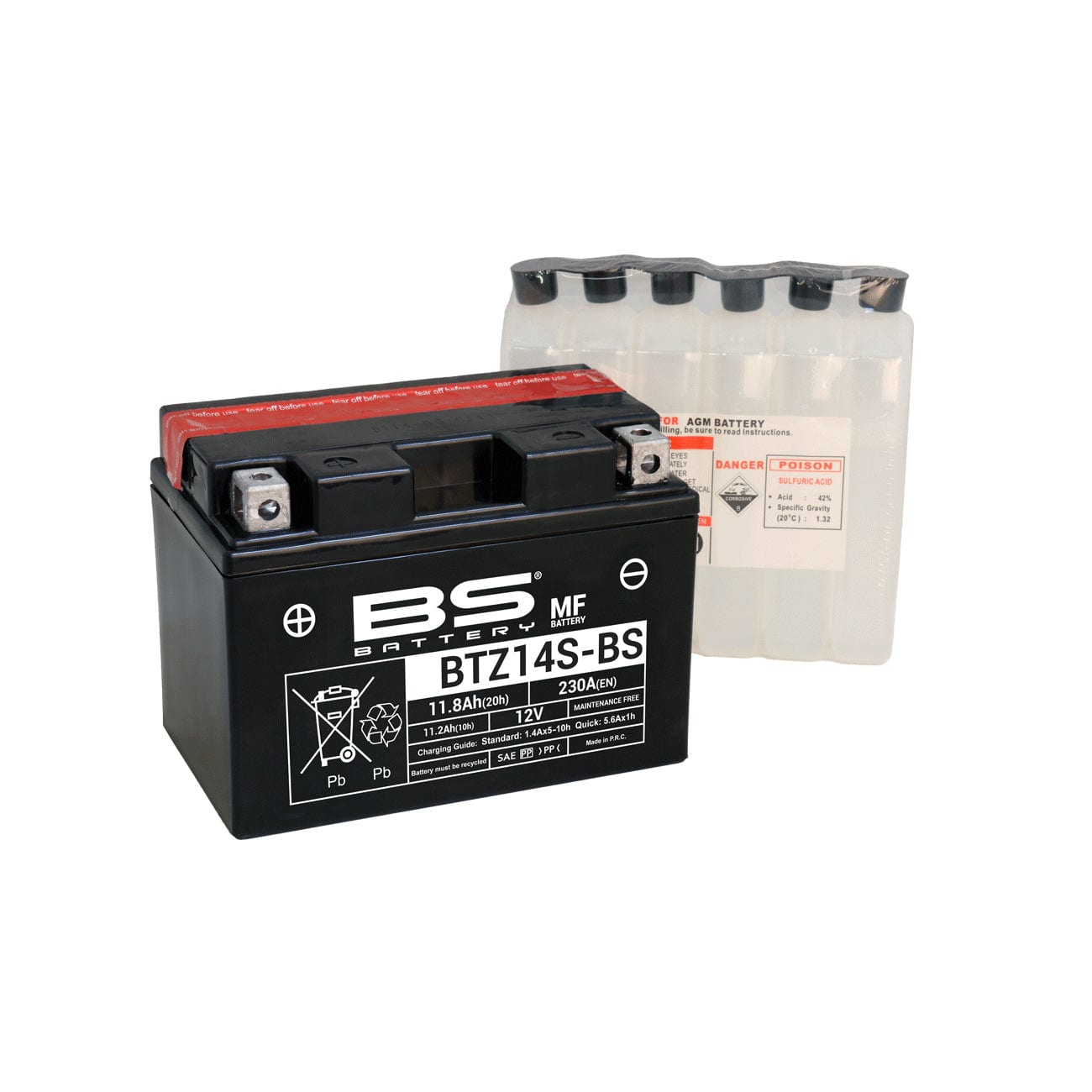 BS BTZ14S-BS (CP) Combi-Pack MF Battery - Image 1