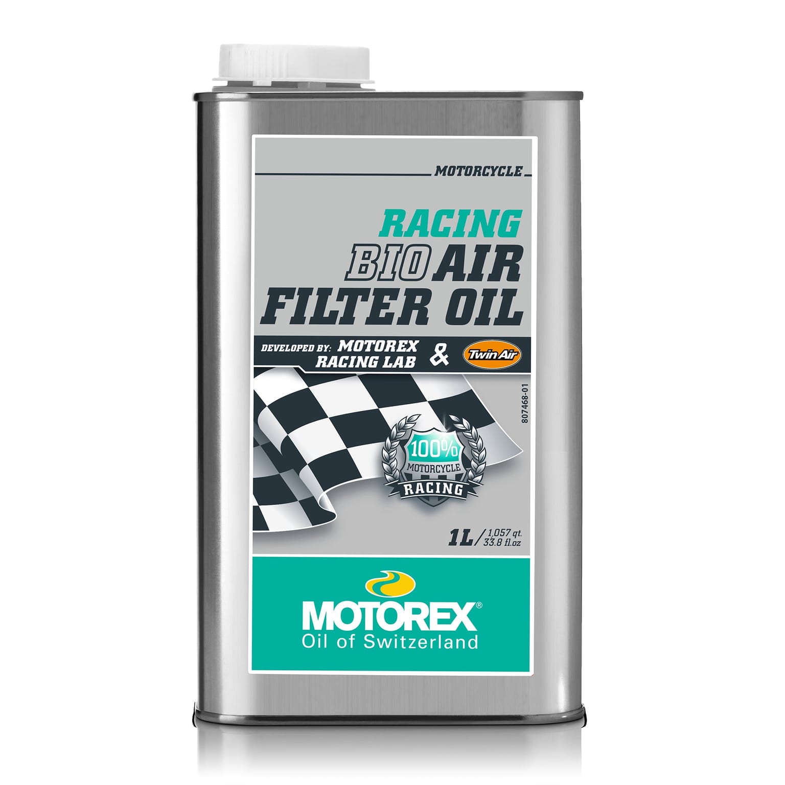 Motorex Racing Bio Power Filter Oil Liquid Twinair Green 1L - Image 1