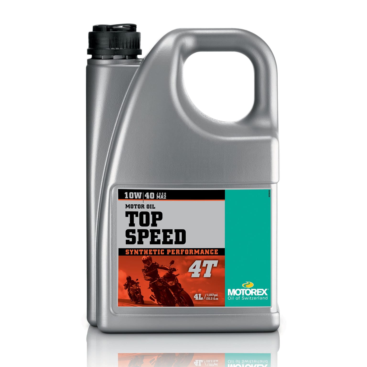 Motorex Top Speed 4T Synthetic High Performance JASO MA2 10w/40 4L - Image 1
